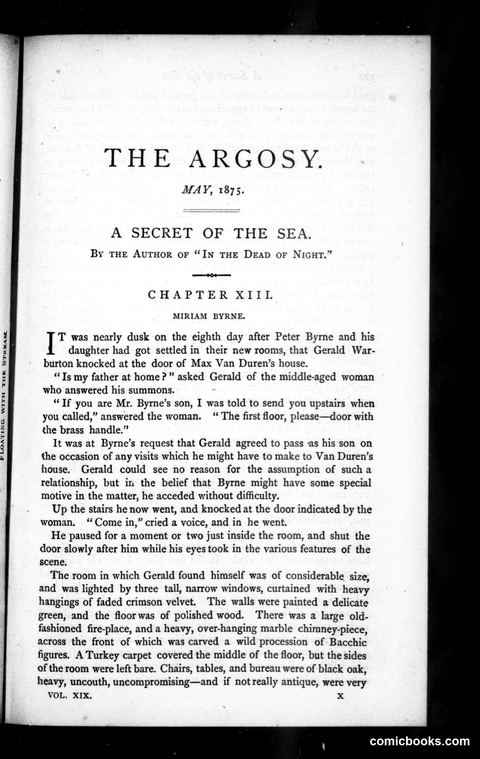 The Argosy, Vol. XIX