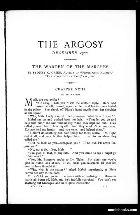 The Argosy, Vol. 72