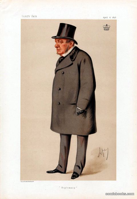 Carlo Pellegrini — 'Diplomacy' (Lord Lyons), 1878