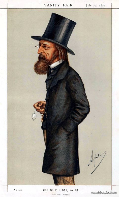 Carlo Pellegrini ('Ape') — 'The Poet Laureate' (Men of the Day, No. 28)