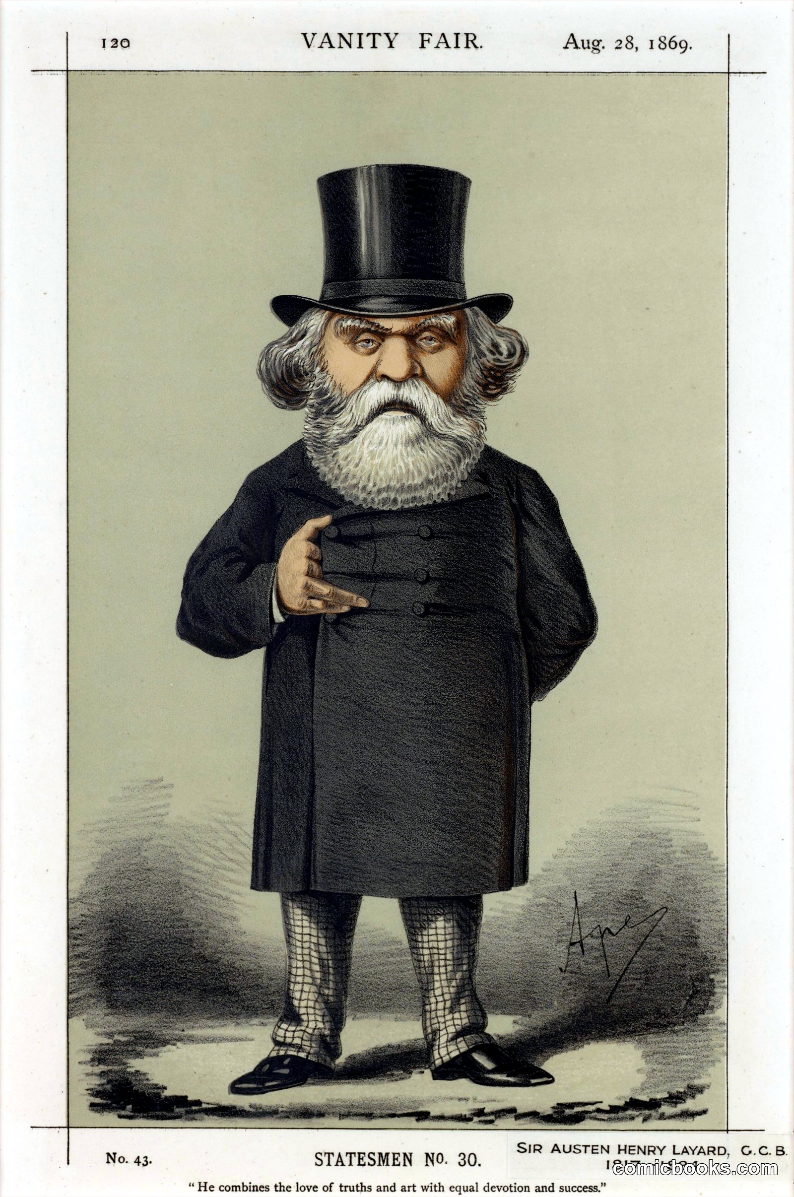 Austen Henry Layard, Statesmen No. 30