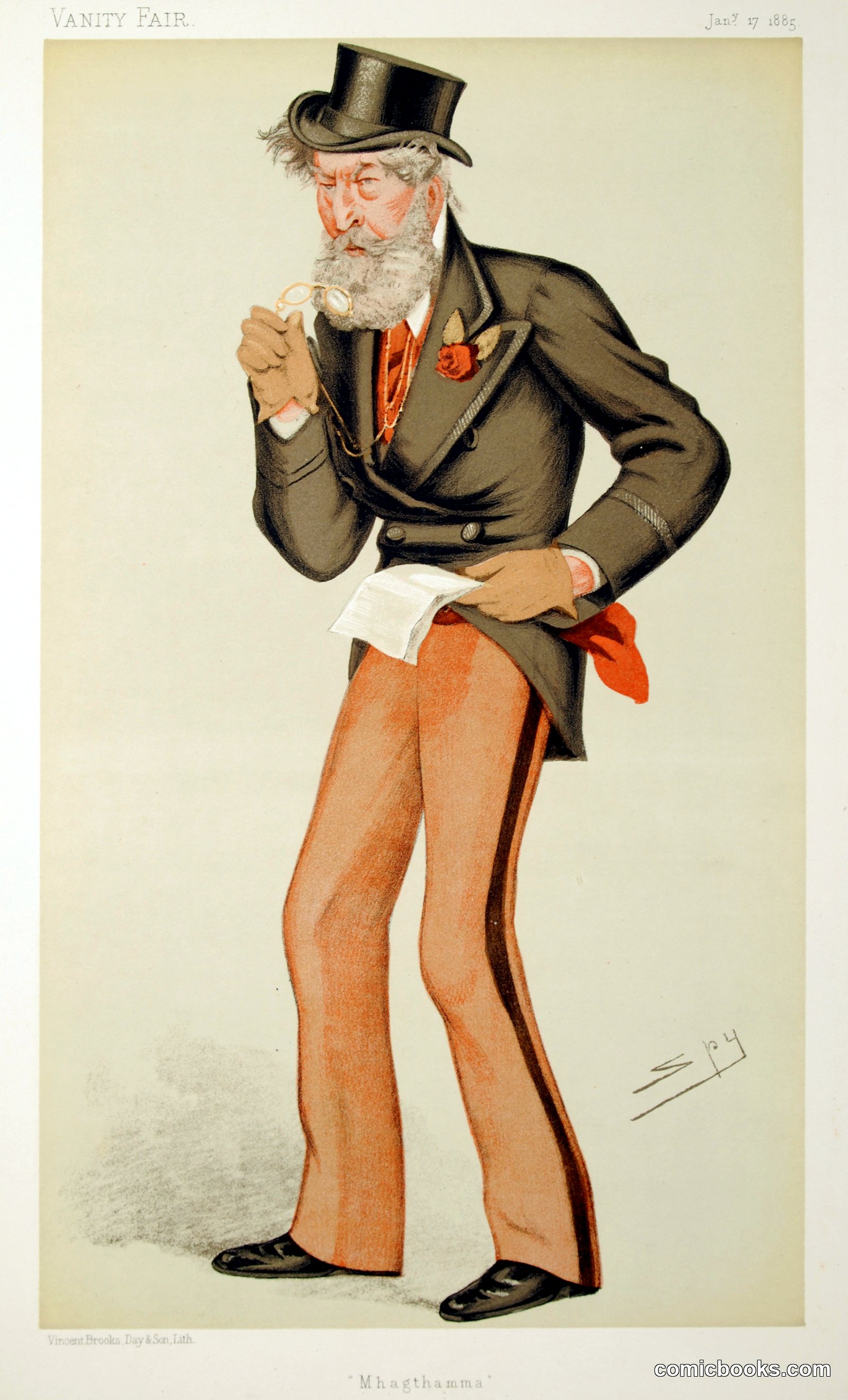 James Patrick Mahon ('The O'Gorman Mahon'), Vanity Fair, 17 January 1885