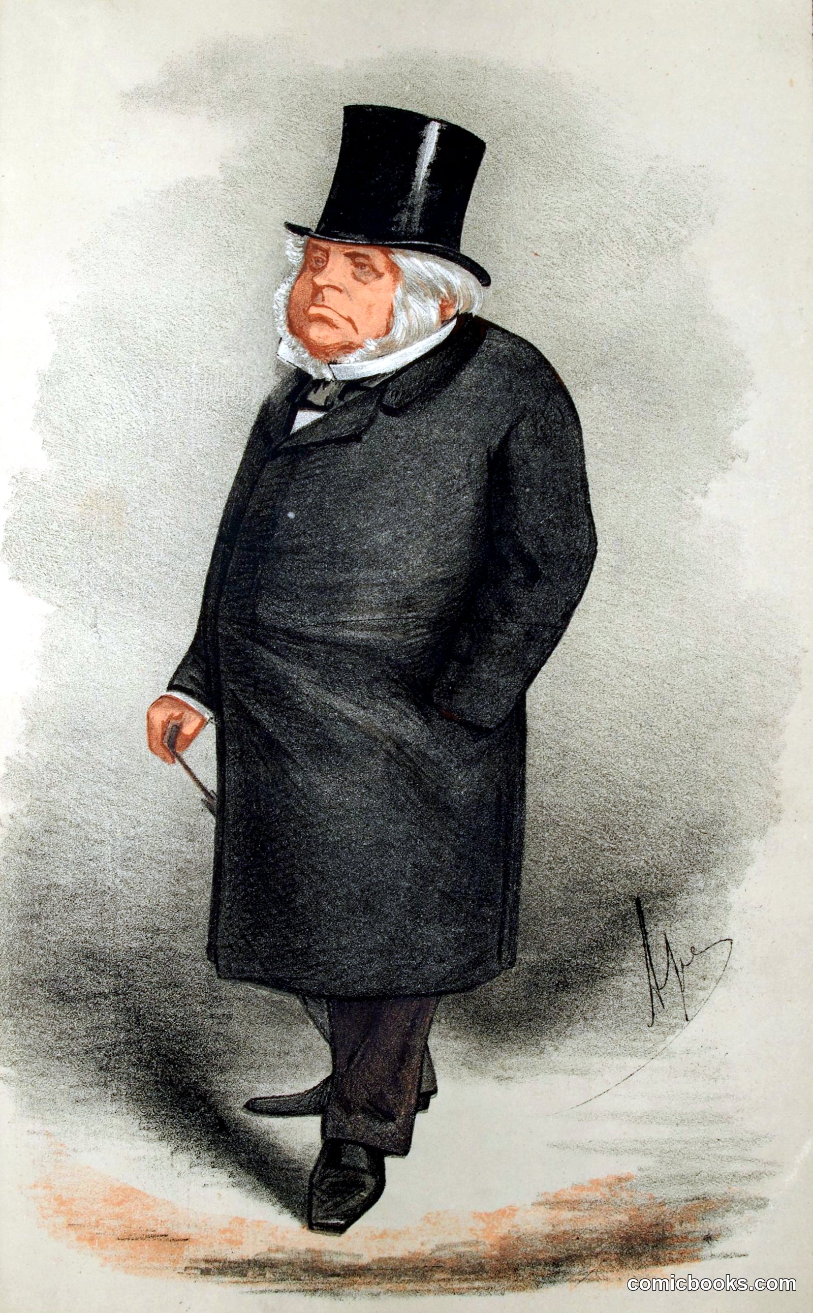 John Bright, 'Ape' (Carlo Pellegrini), Vanity Fair, 1869