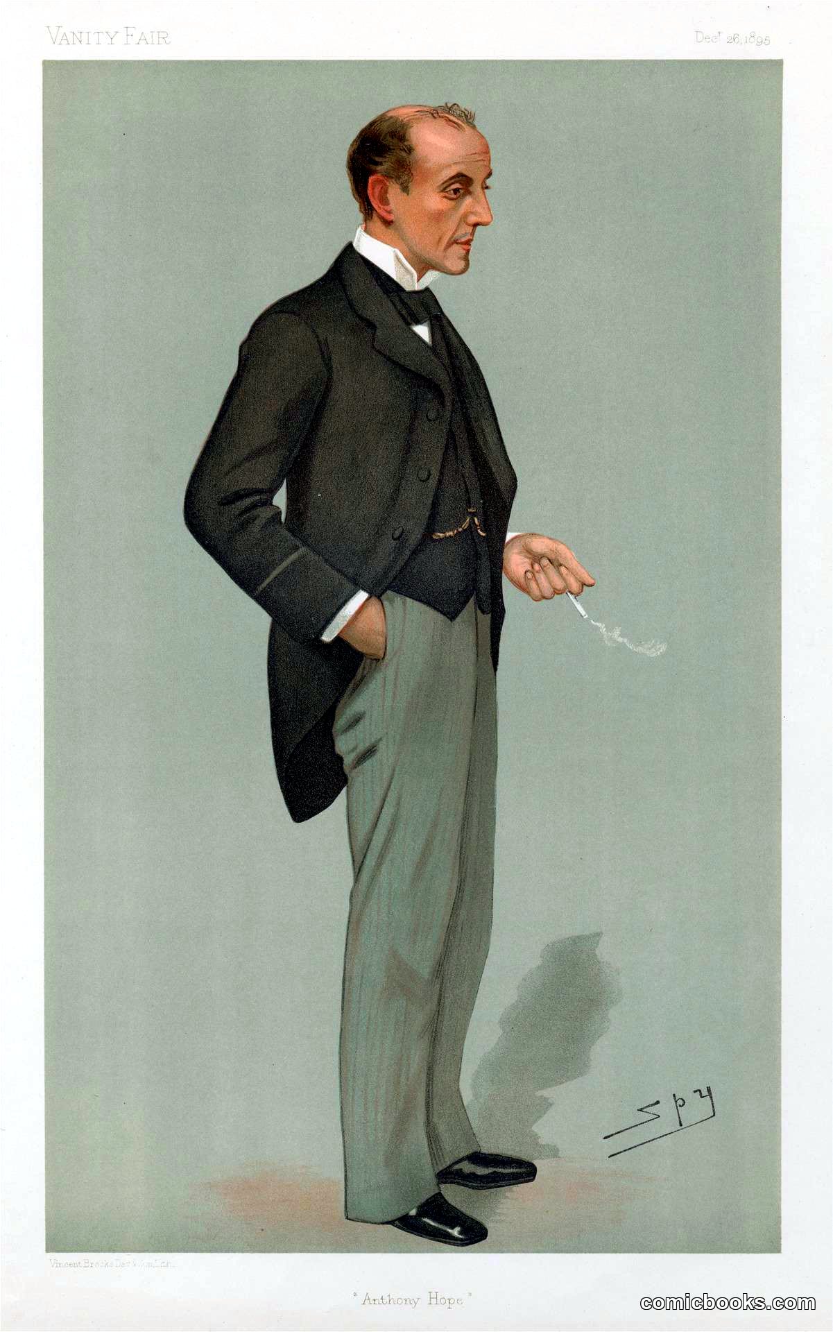 Leslie Ward ('Spy'), 'Anthony Hope,' Vanity Fair, 1895
