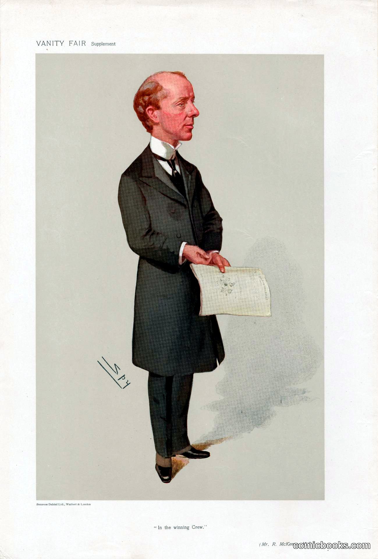 'In the winning Crew' — Mr. R. McKenna, M.P.