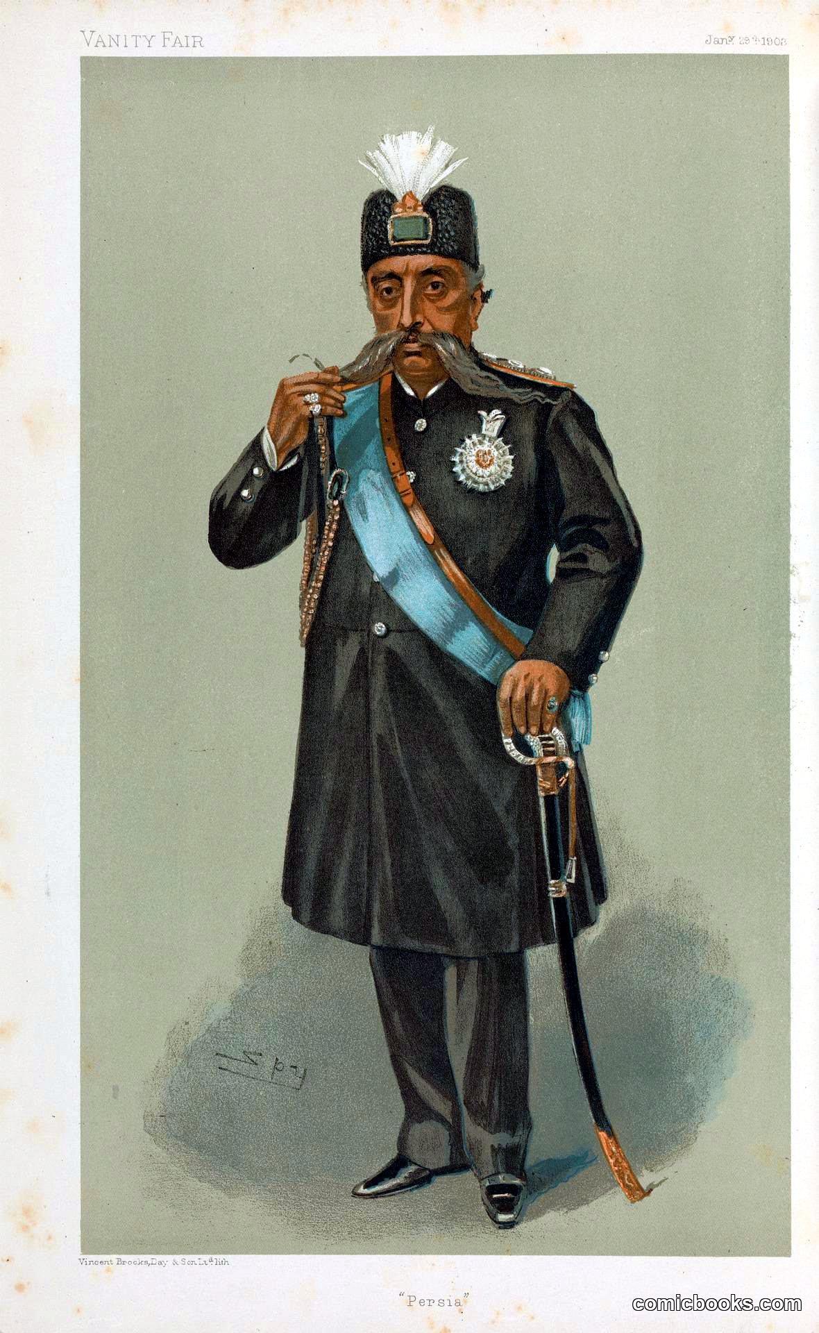 'Persia': Muzaffer-ed-din, Shah of Persia
