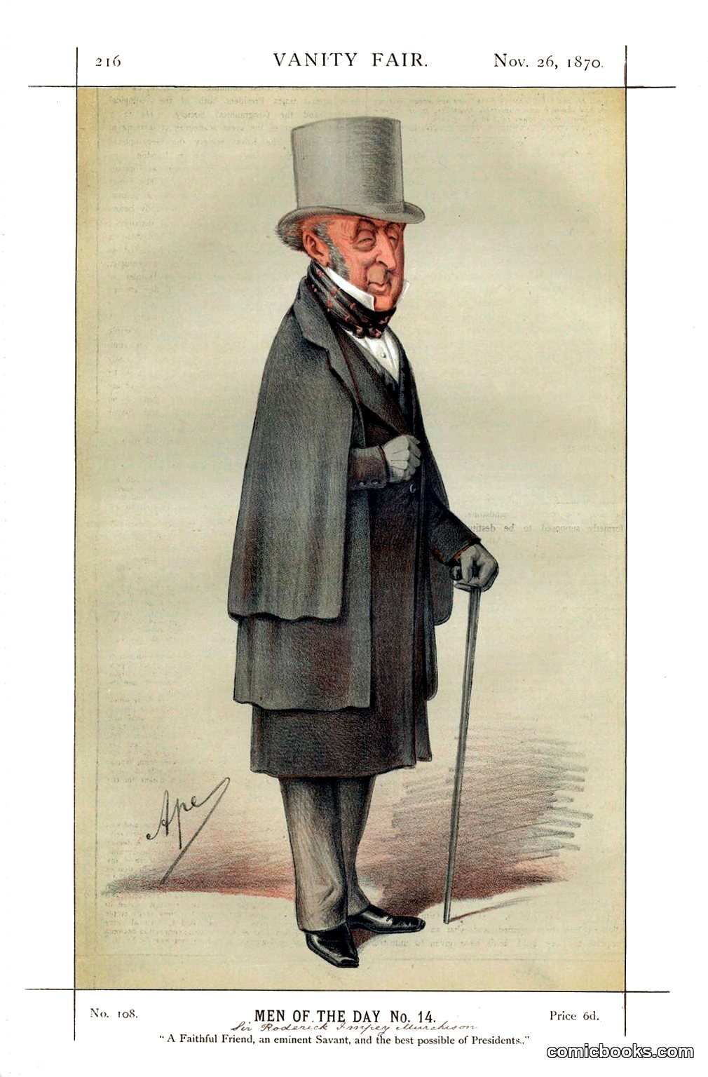 Sir Roderick Impey Murchison, Men of the Day No. 14
