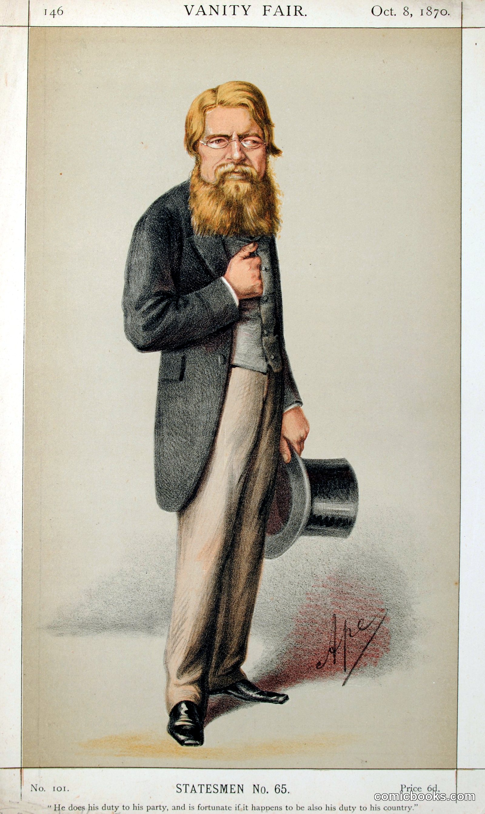 Stafford Henry Northcote, Statesmen No. 65