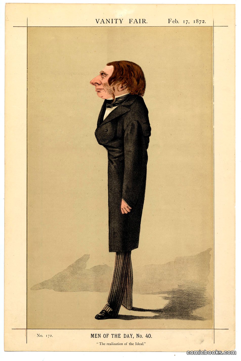 Vanity Fair Caricature of John Ruskin