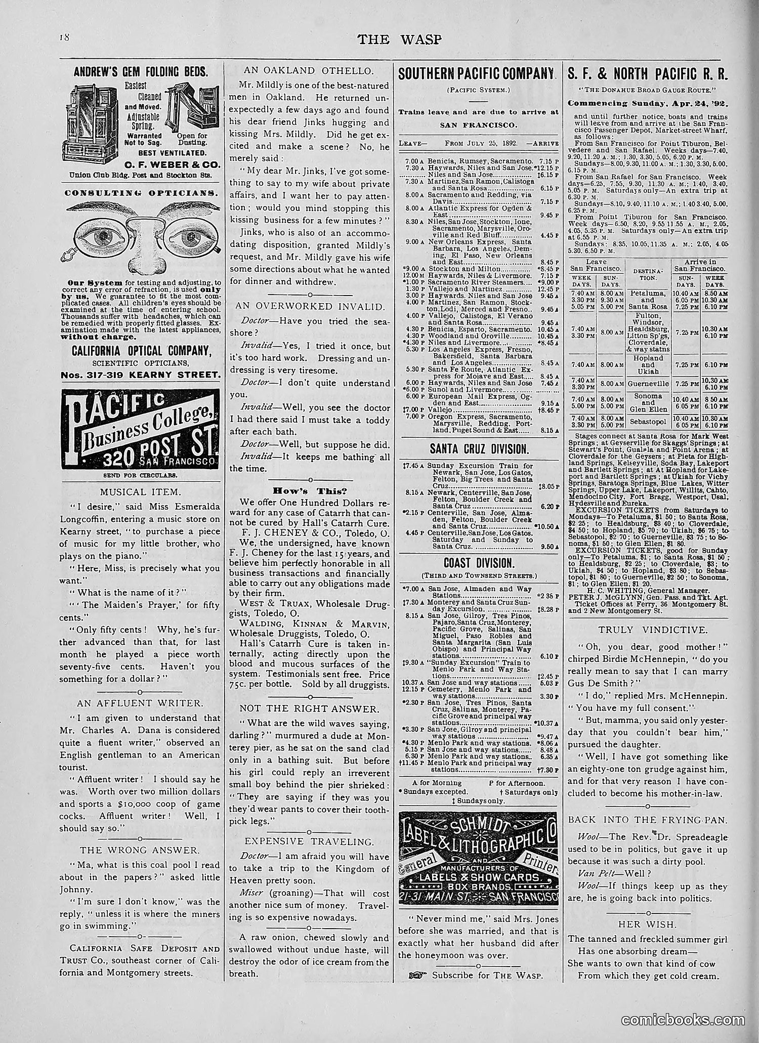The Wasp — 1892 — page 149 of 590