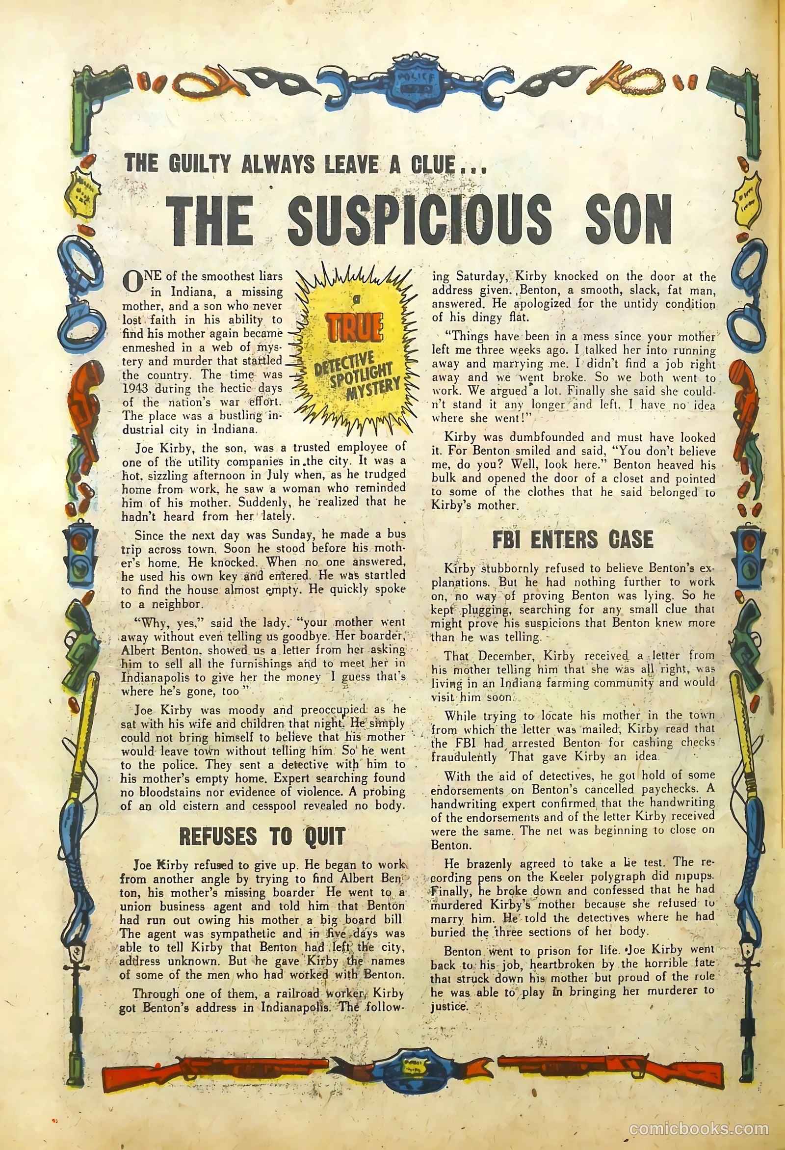 Justice Traps the Guilty #22 — page 42 of 56