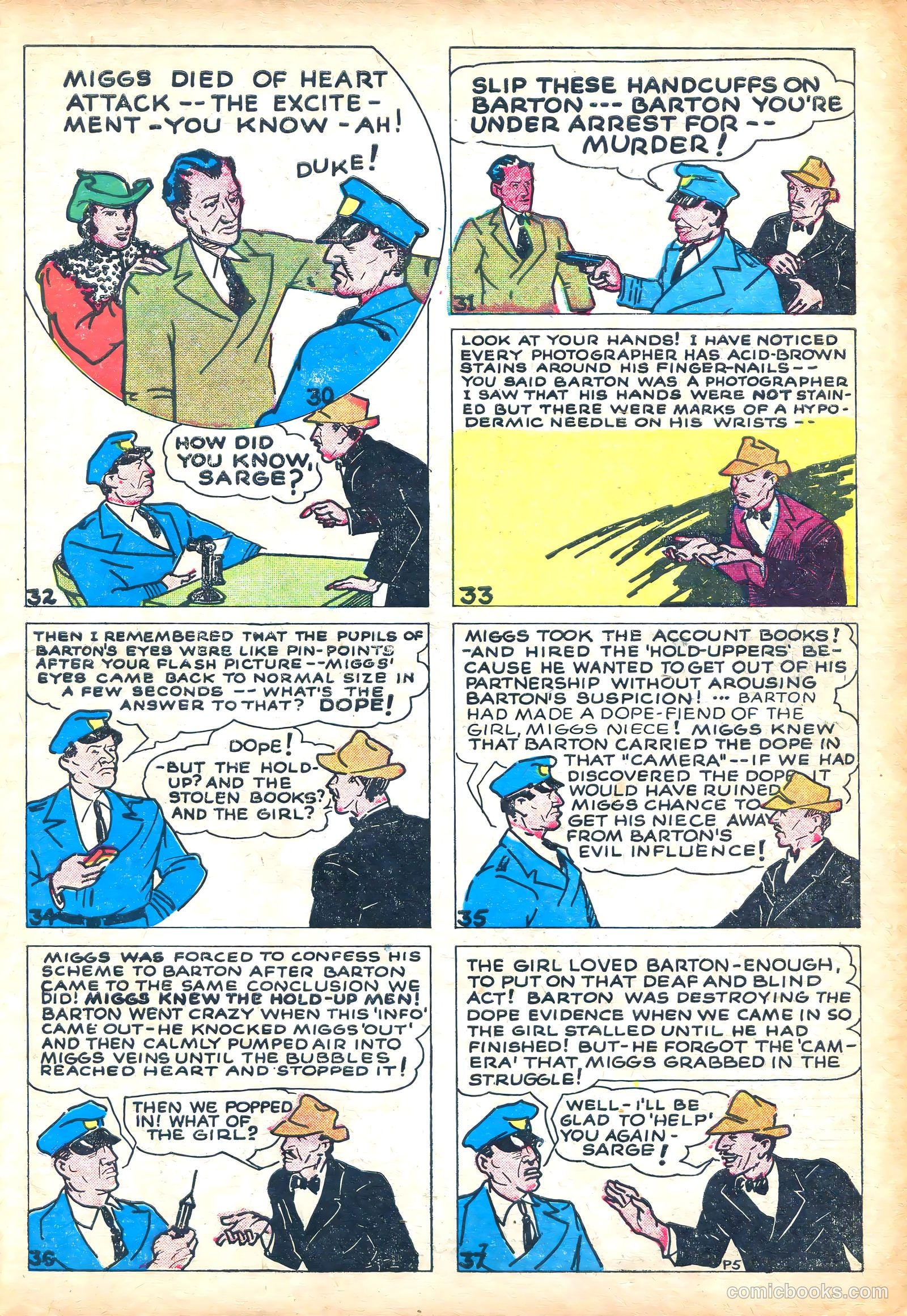 Keen Detective Funnies #1 — page 35 of 52