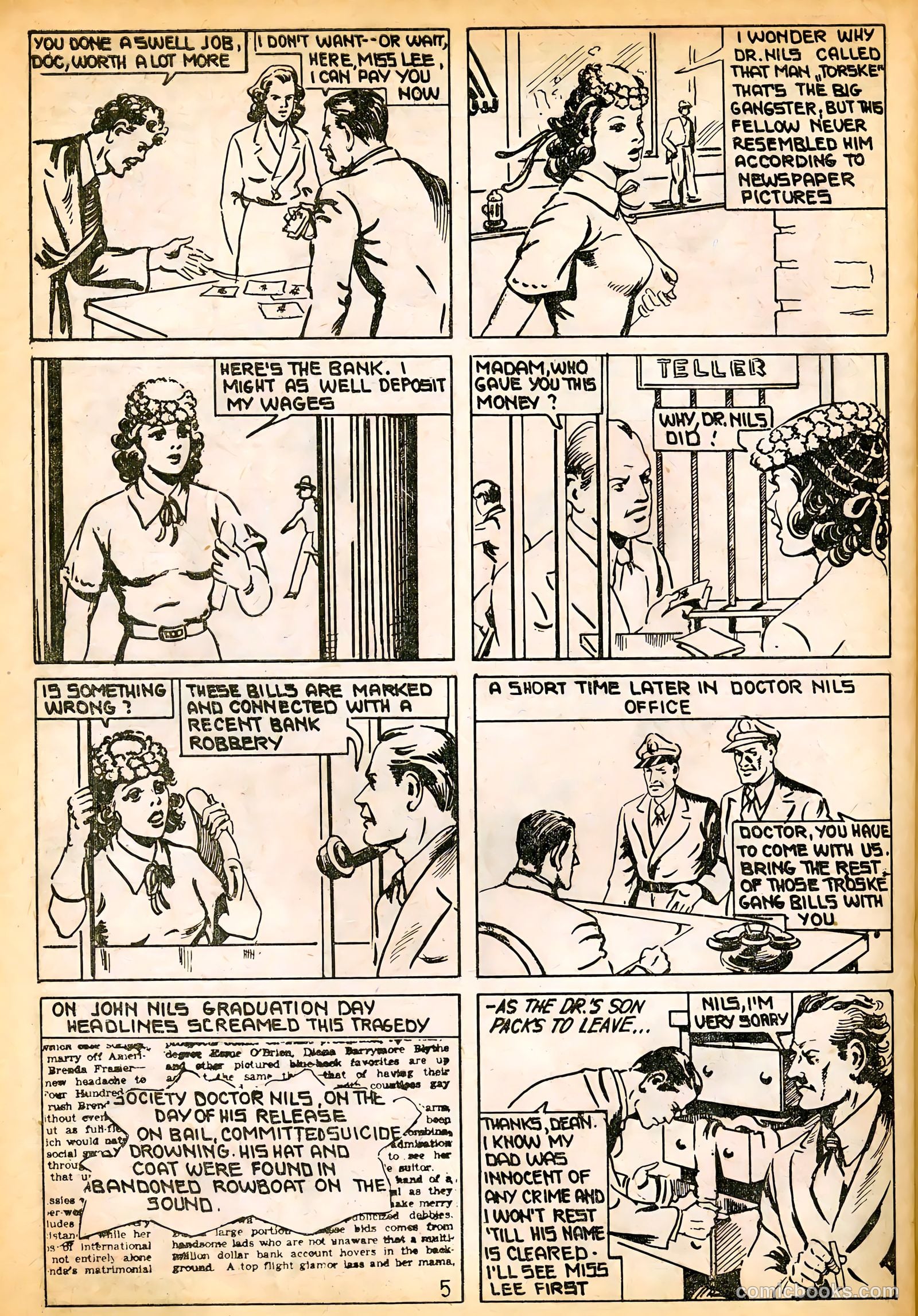 Keen Detective Funnies #12 — page 40 of 68