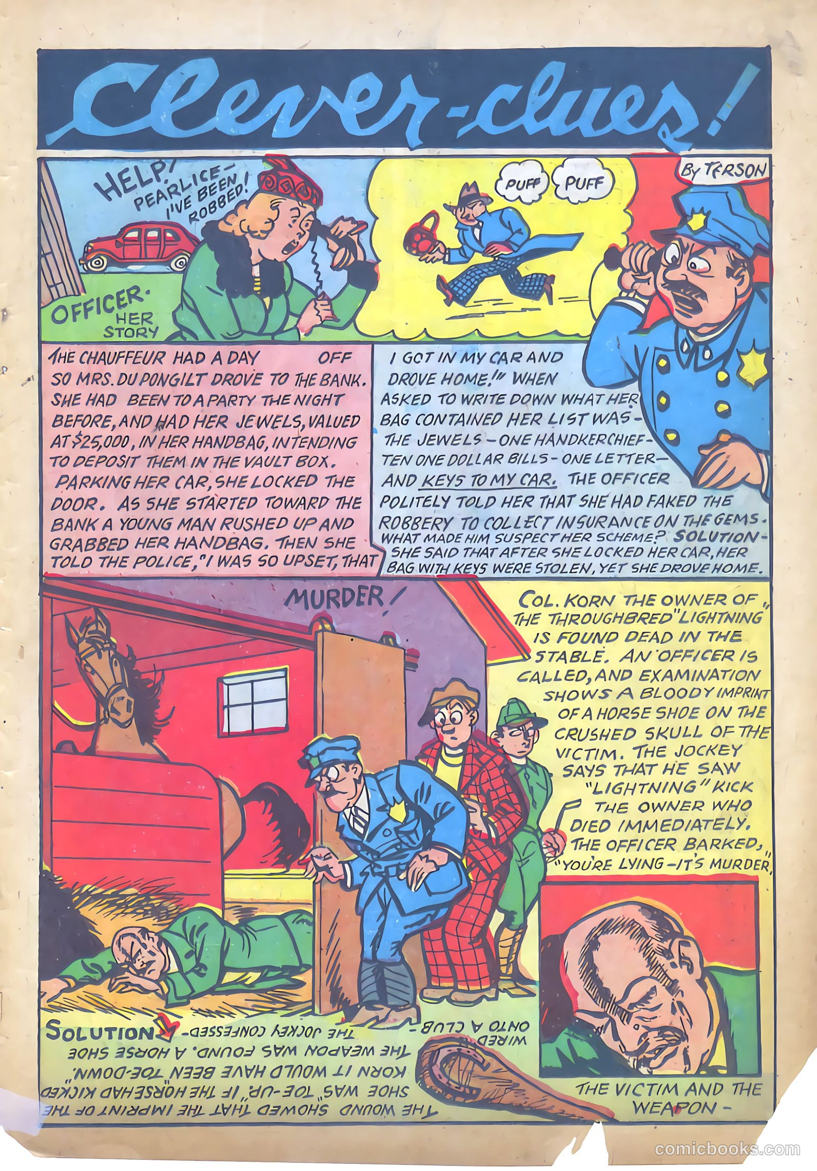 Keen Detective Funnies #19 — page 40 of 61