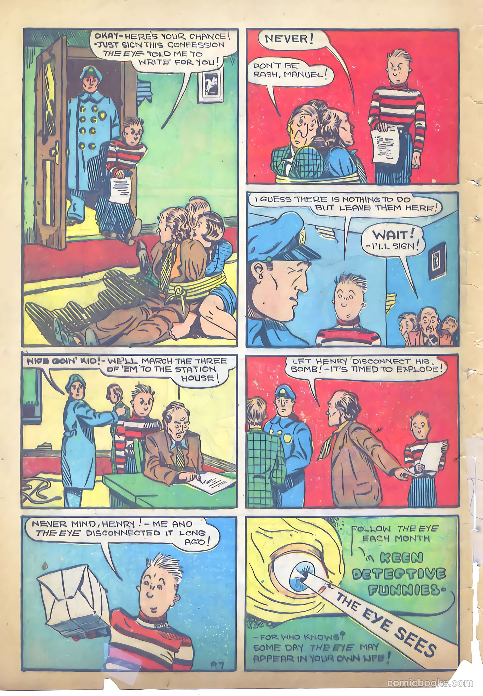 Keen Detective Funnies #19 — page 53 of 61