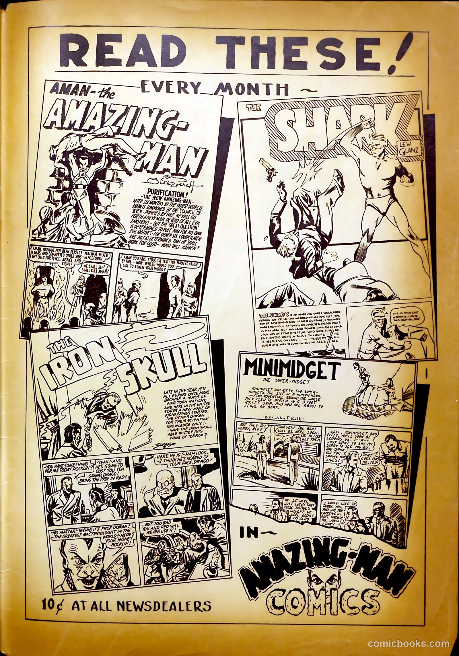 Keen Detective Funnies #20 — page 67 of 68