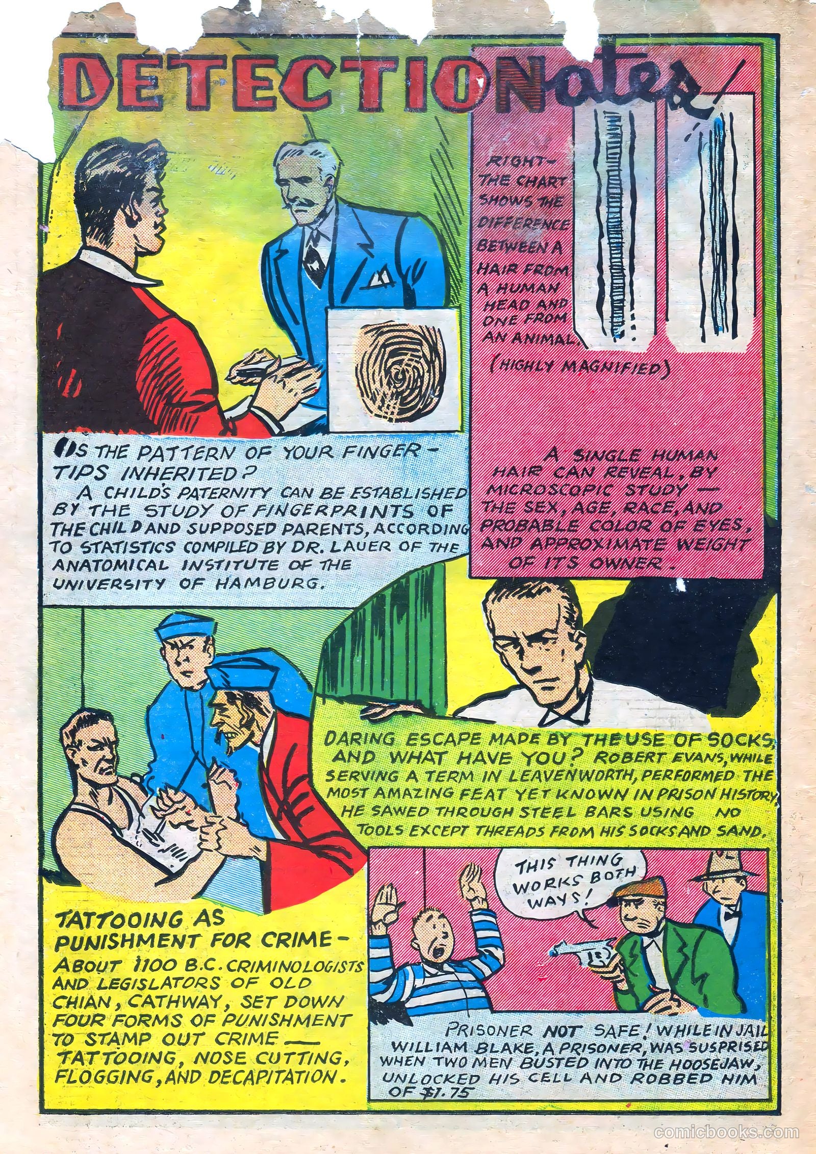Keen Detective Funnies #22 — page 67 of 69