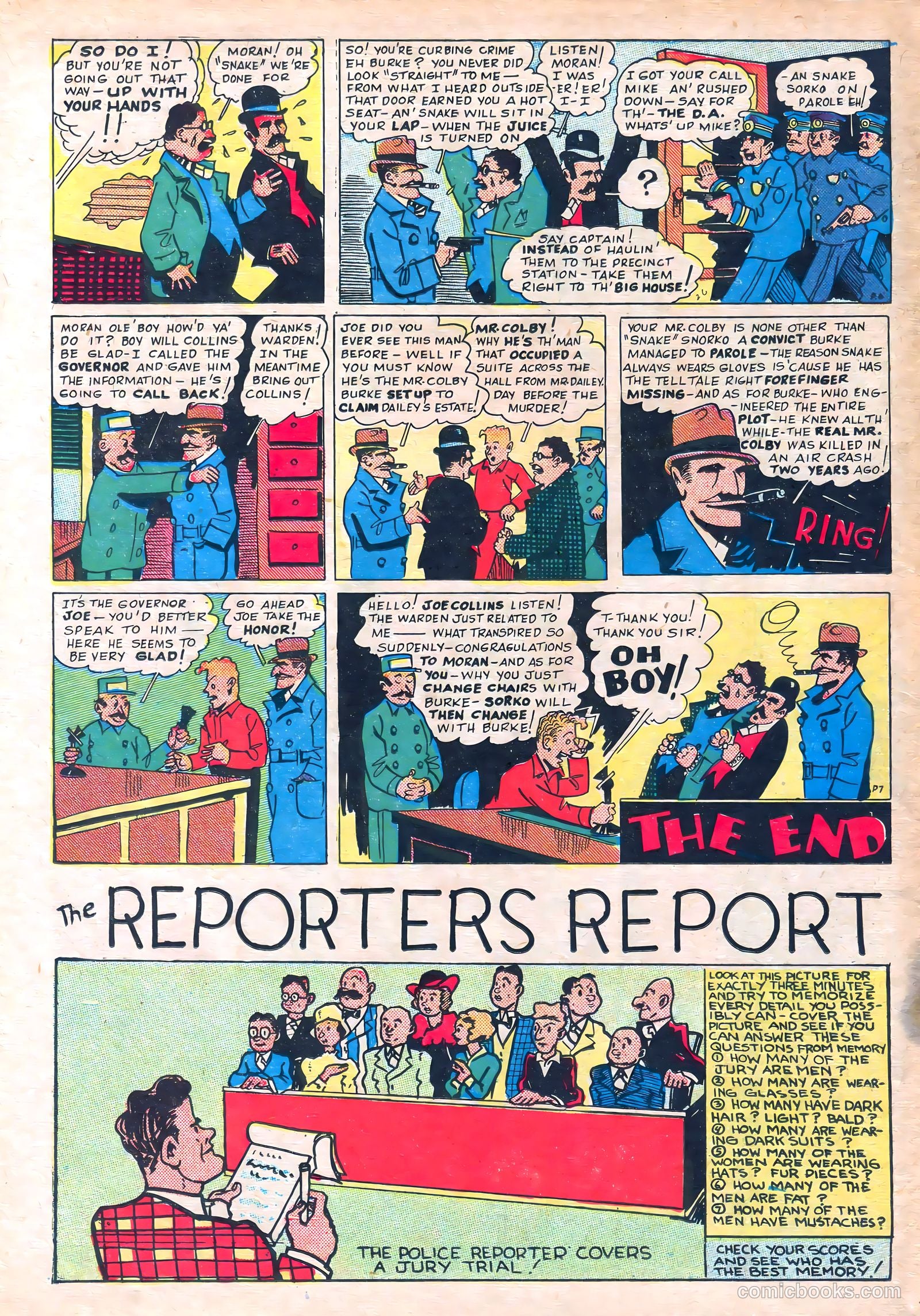 Keen Detective Funnies #3 — page 50 of 52