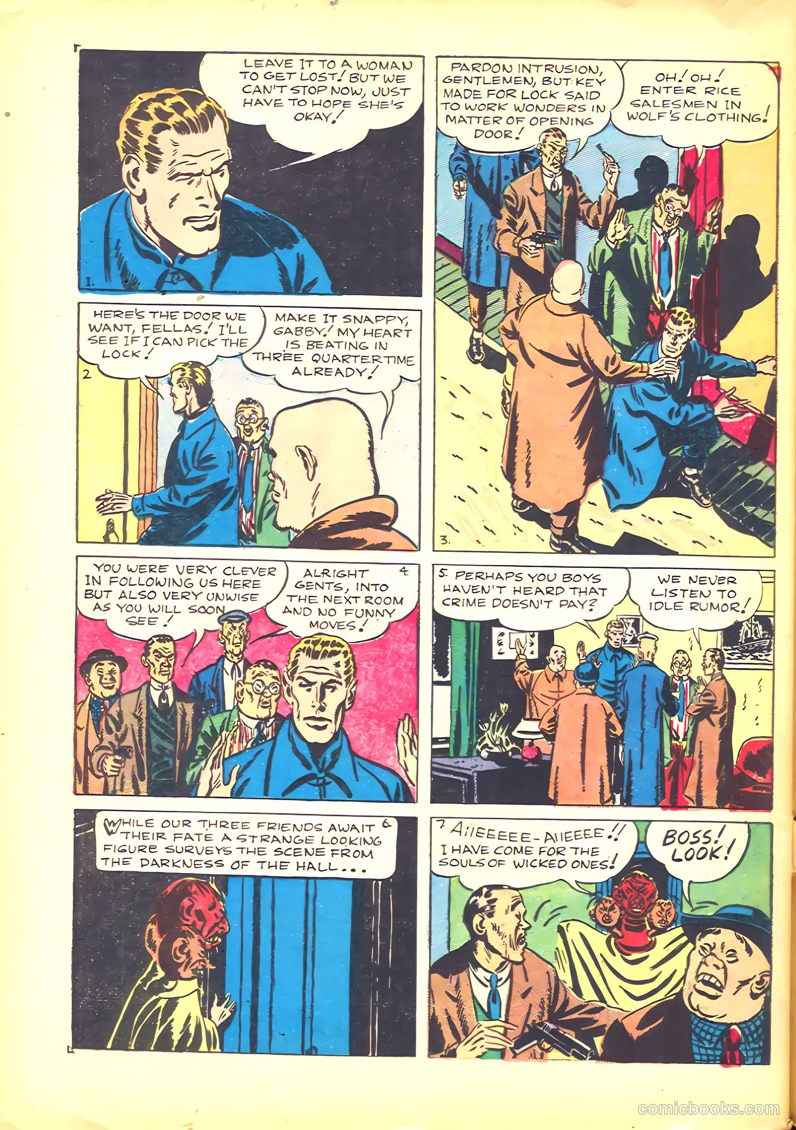 Keen Detective Funnies #6 — page 64 of 68