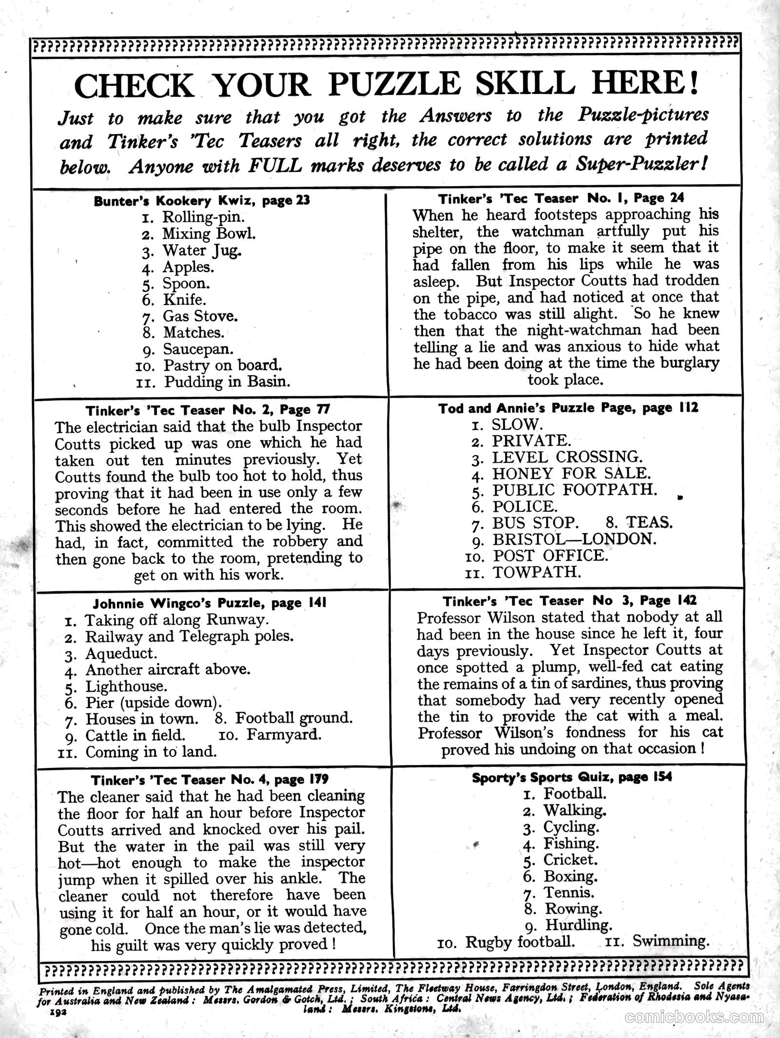 Knockout Annual #1957 — page 195 of 198