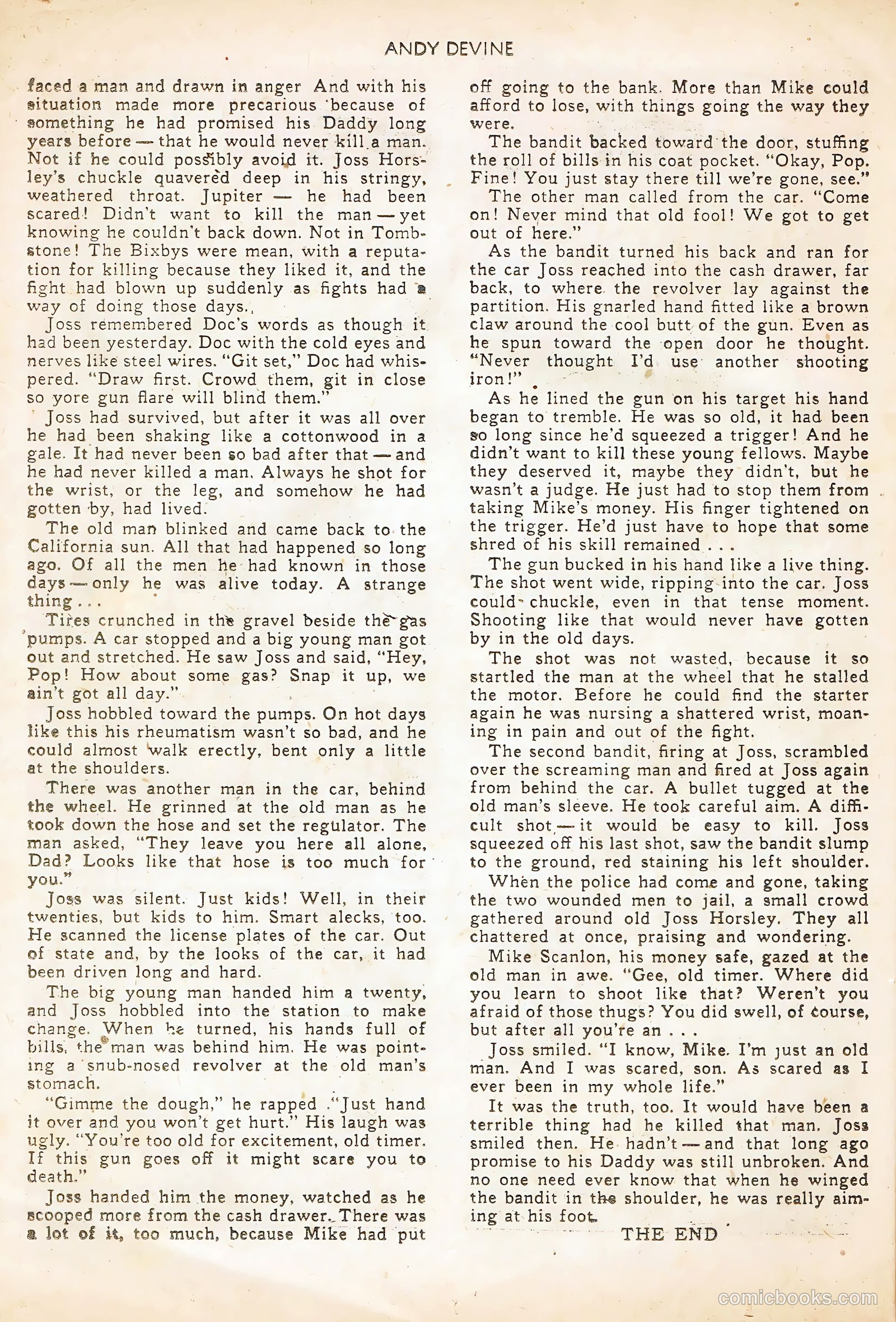 Andy Devine [Andy Devine Western] #2 — page 26 of 36