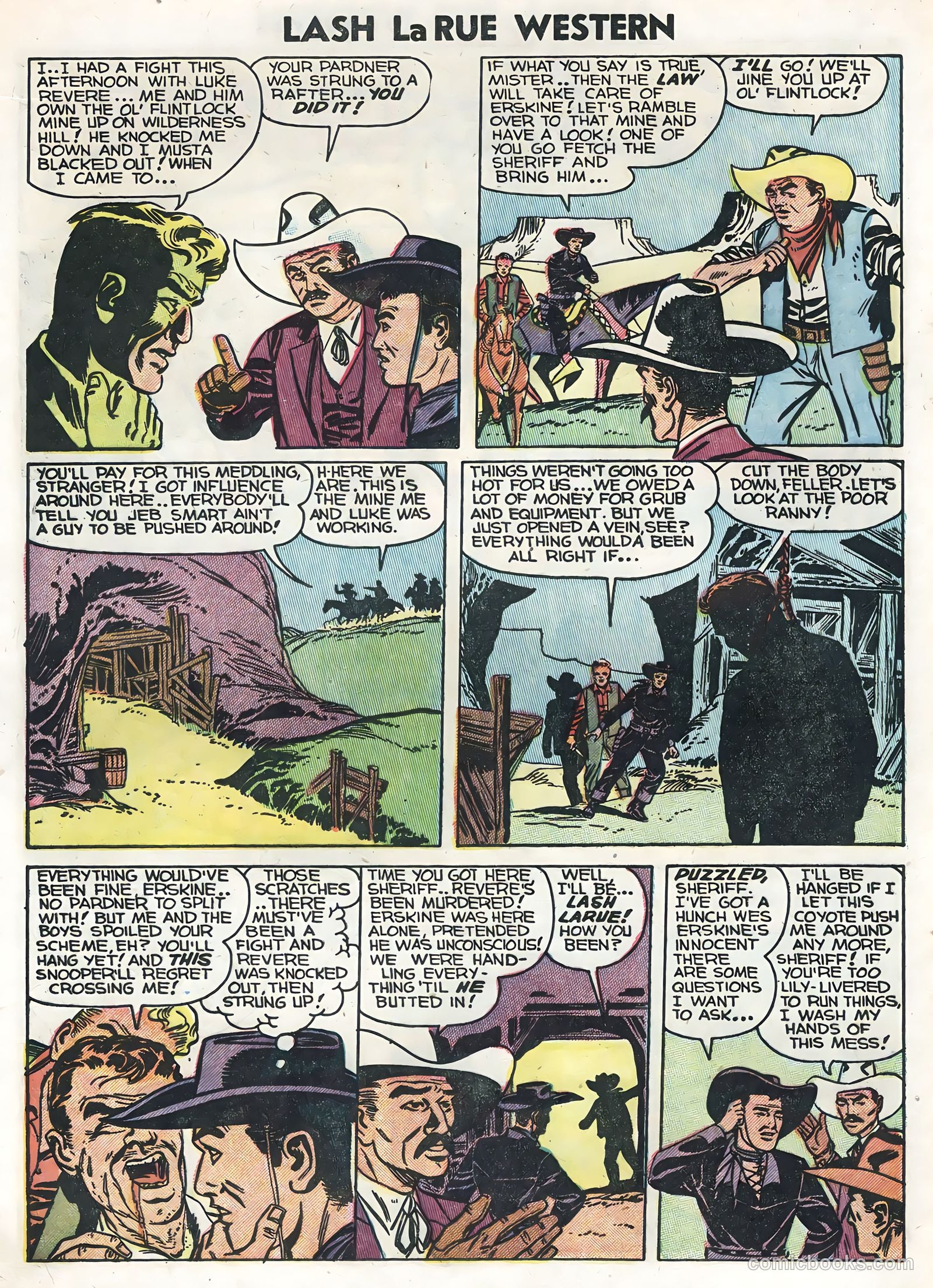 Lash La Rue Western #47 — page 16 of 36