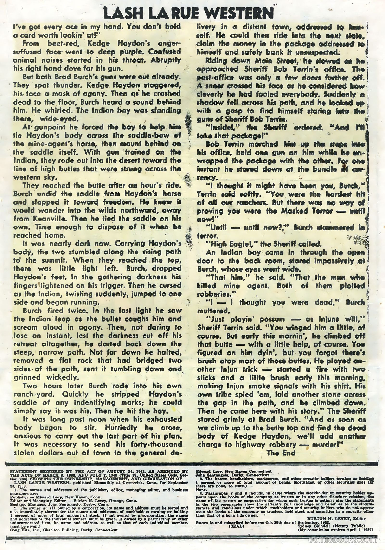 Lash La Rue Western #47 — page 19 of 36