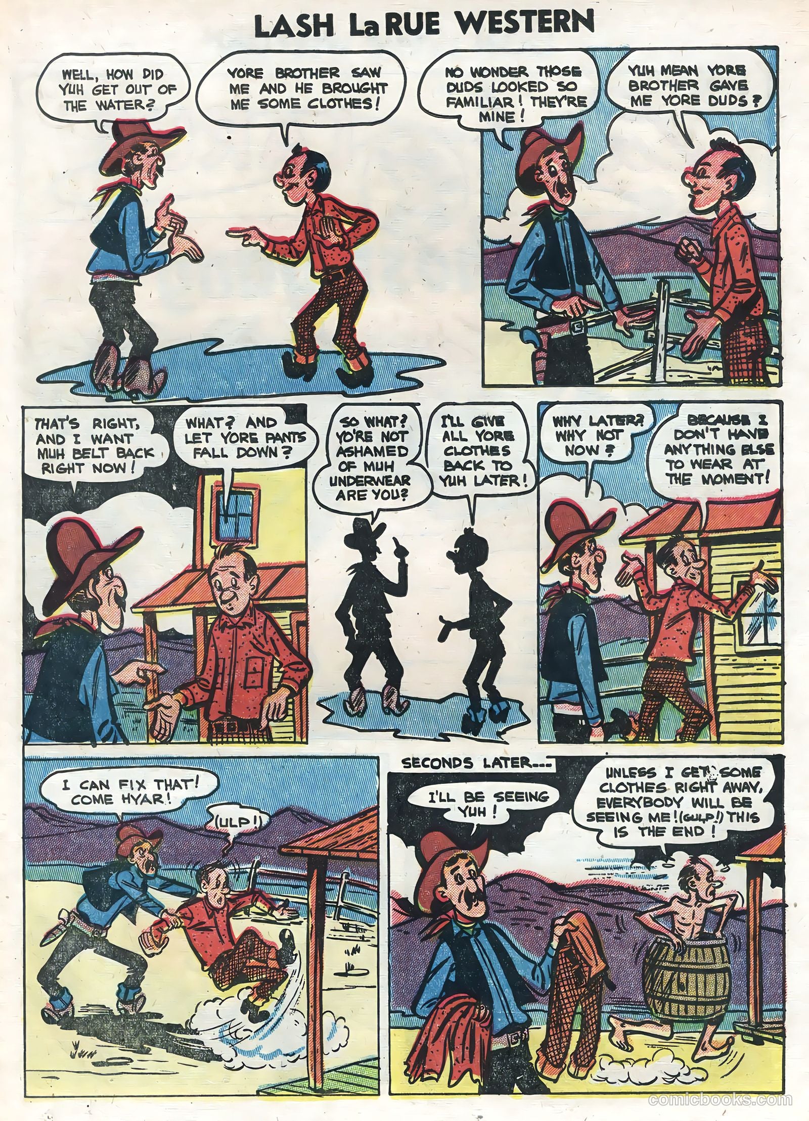 Lash La Rue Western #47 — page 23 of 36