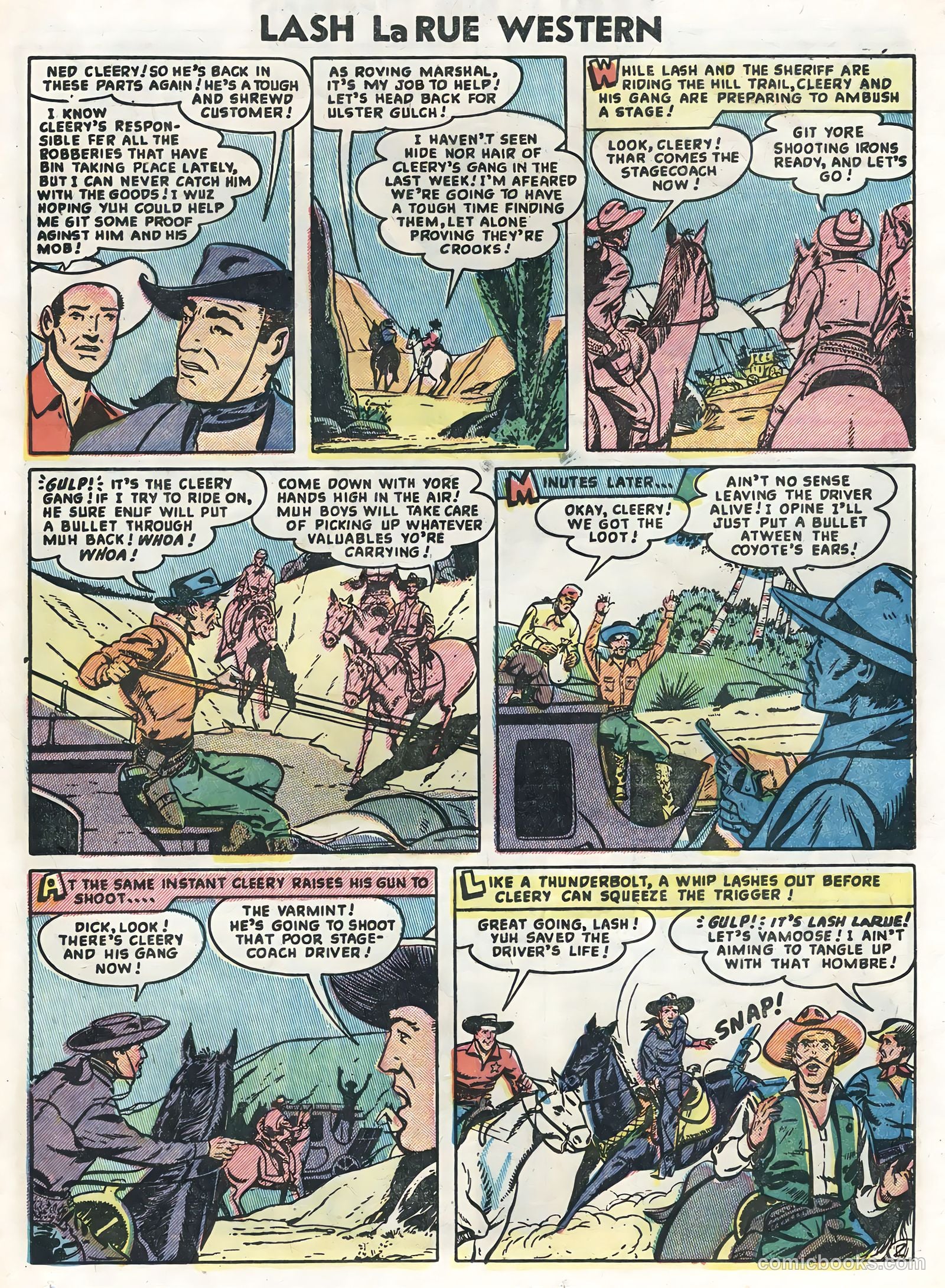 Lash La Rue Western #47 — page 25 of 36