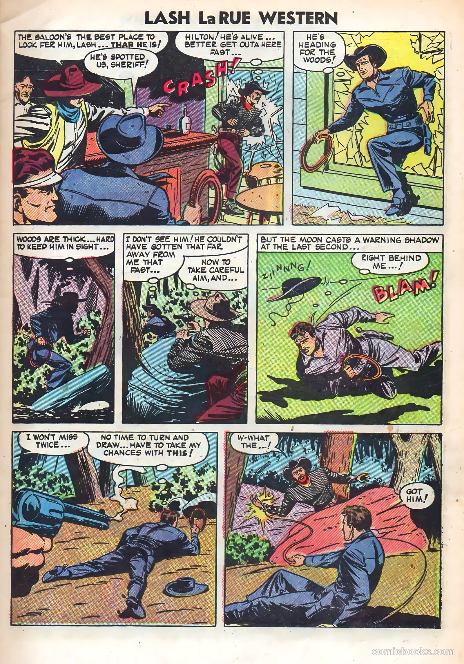 Lash La Rue Western #48 — page 9 of 36