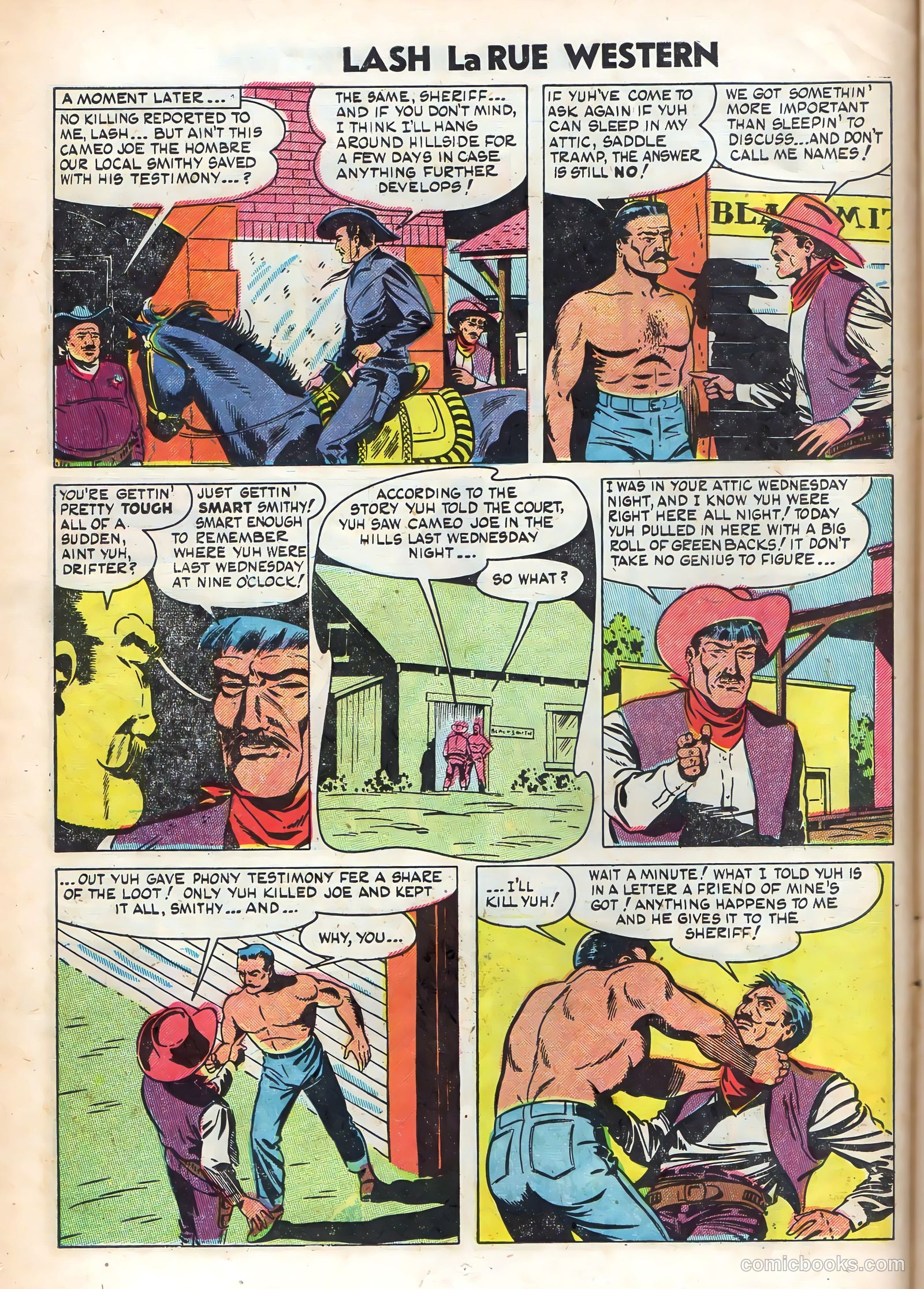 Lash La Rue Western #48 — page 14 of 36