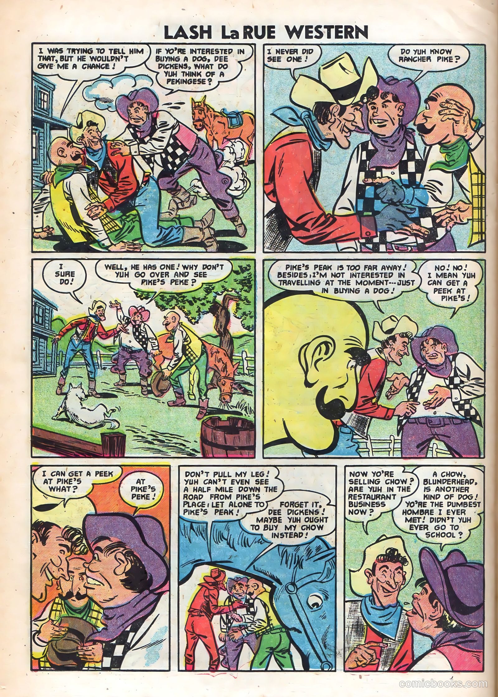 Lash La Rue Western #48 — page 22 of 36
