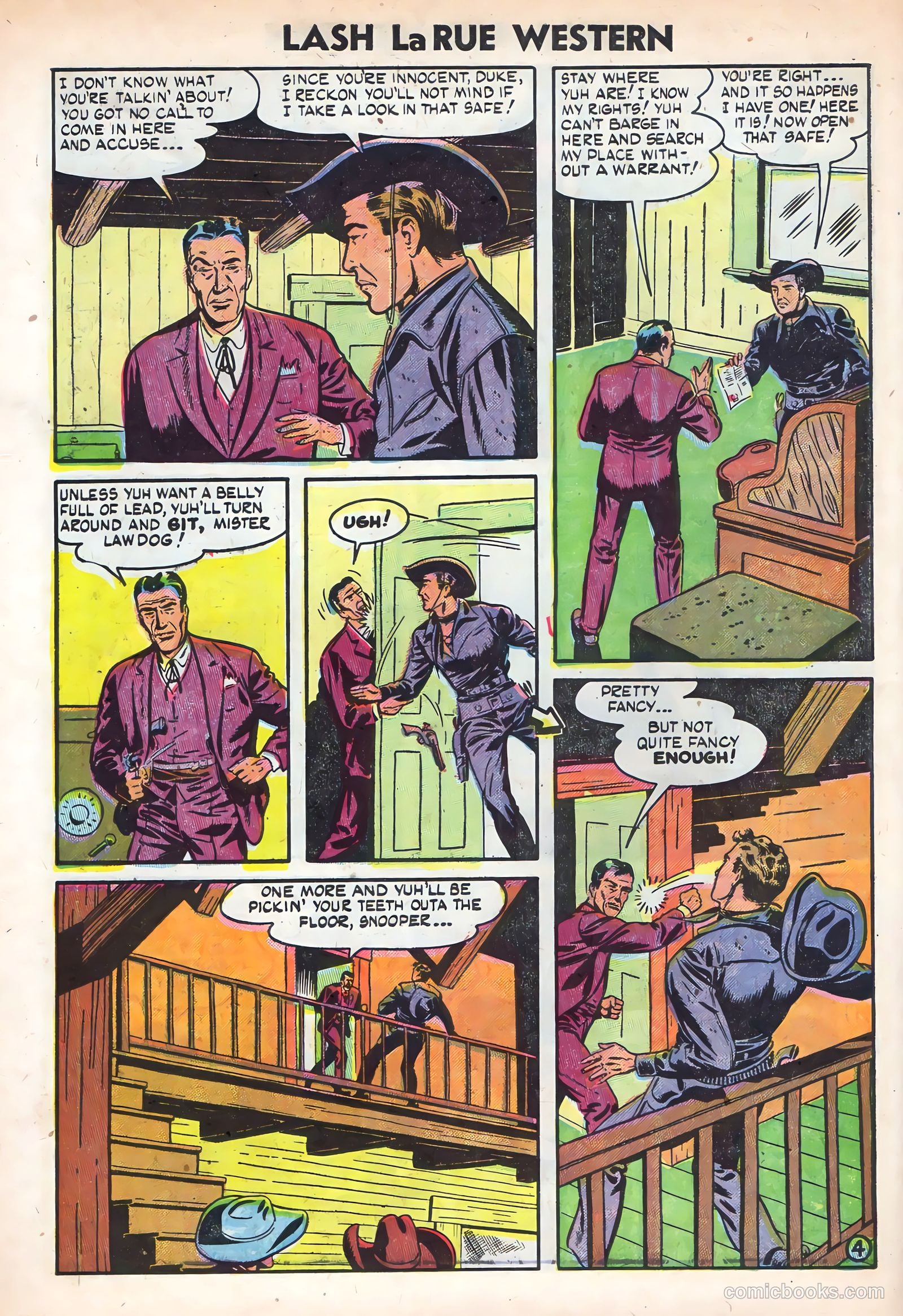 Lash La Rue Western #49 — page 6 of 36