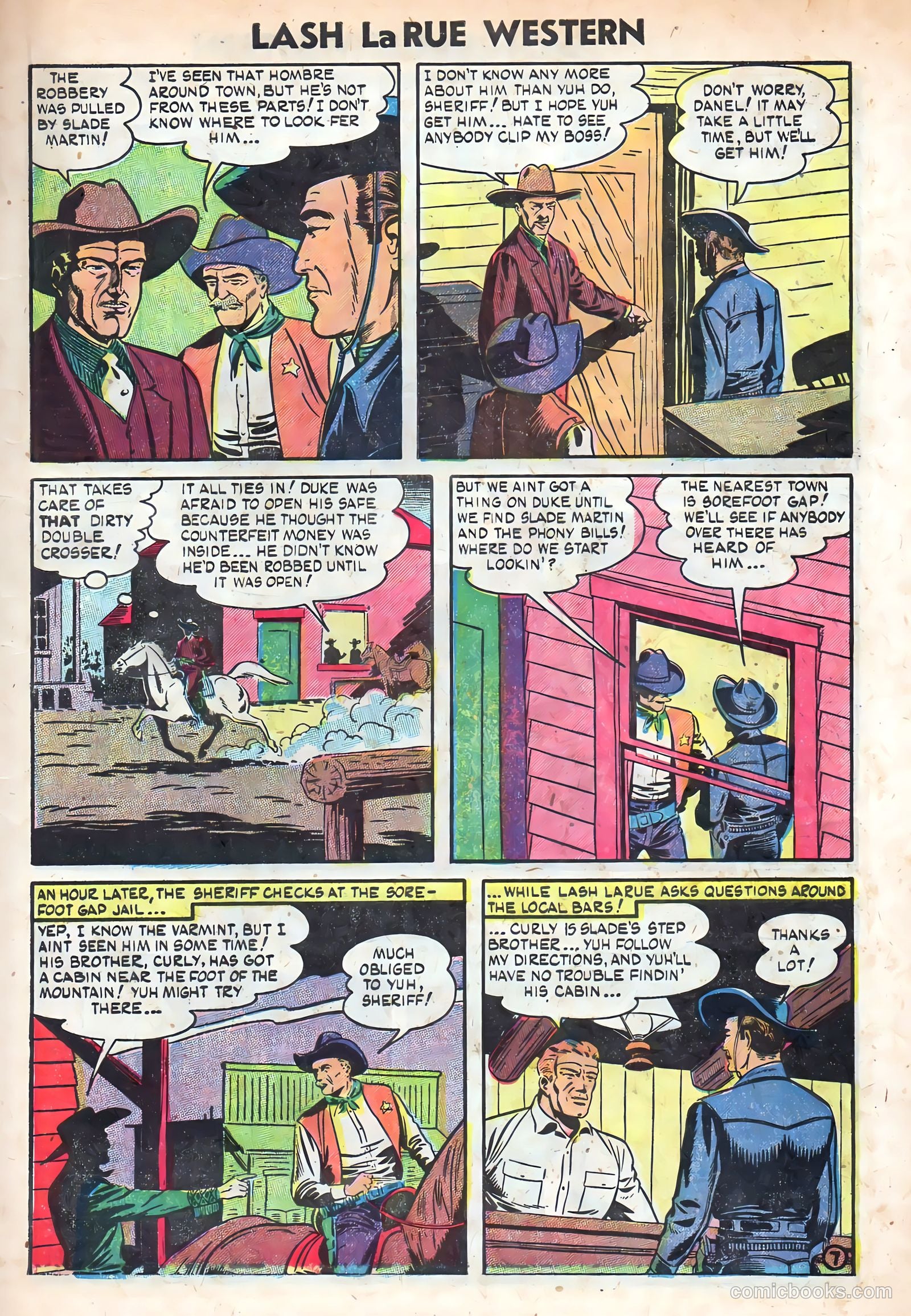 Lash La Rue Western #49 — page 9 of 36