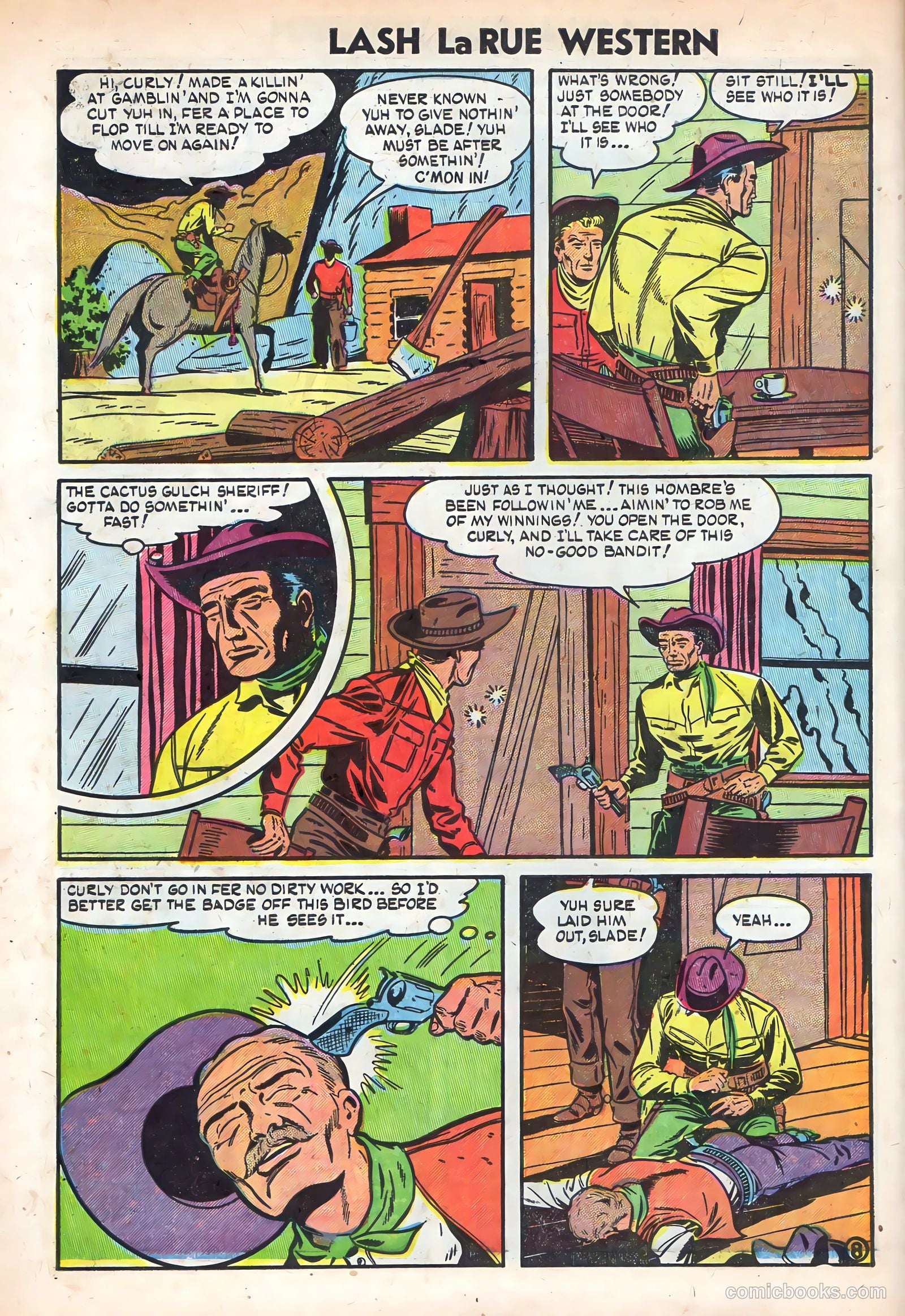Lash La Rue Western #49 — page 10 of 36