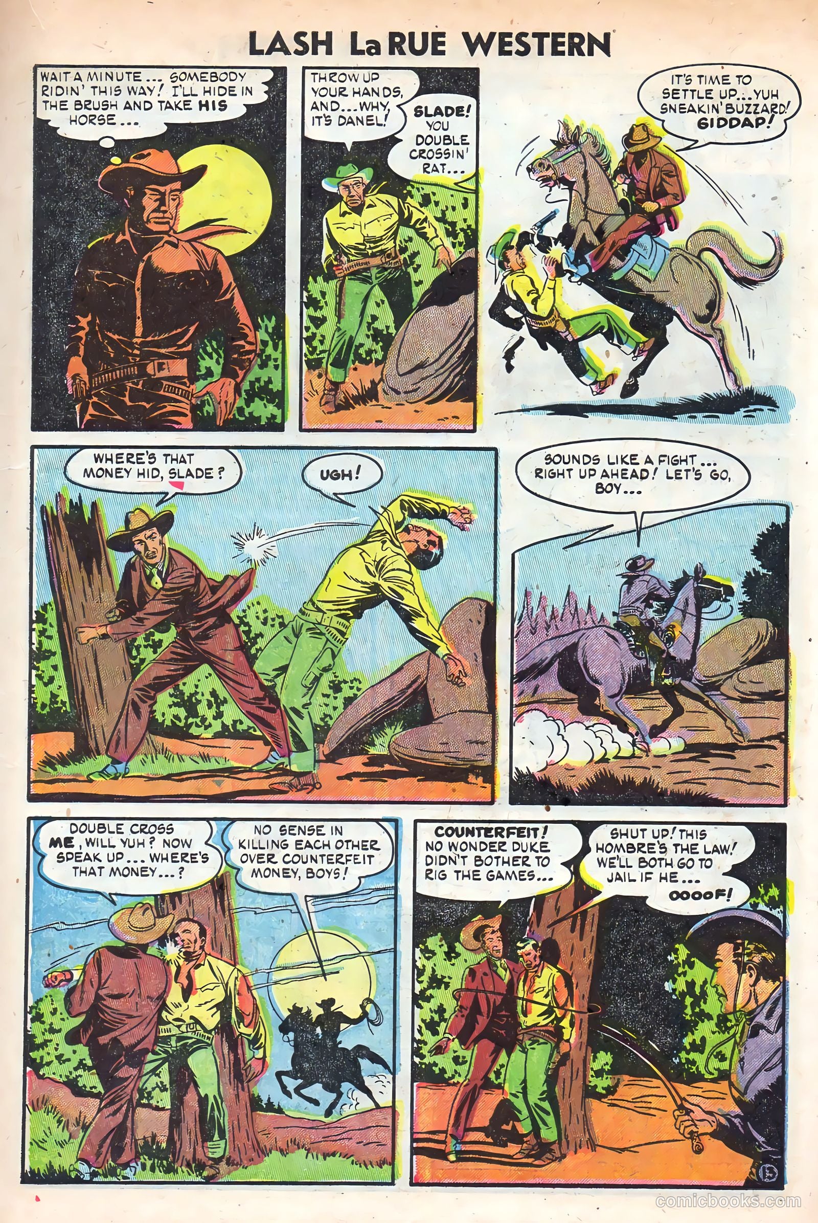 Lash La Rue Western #49 — page 15 of 36