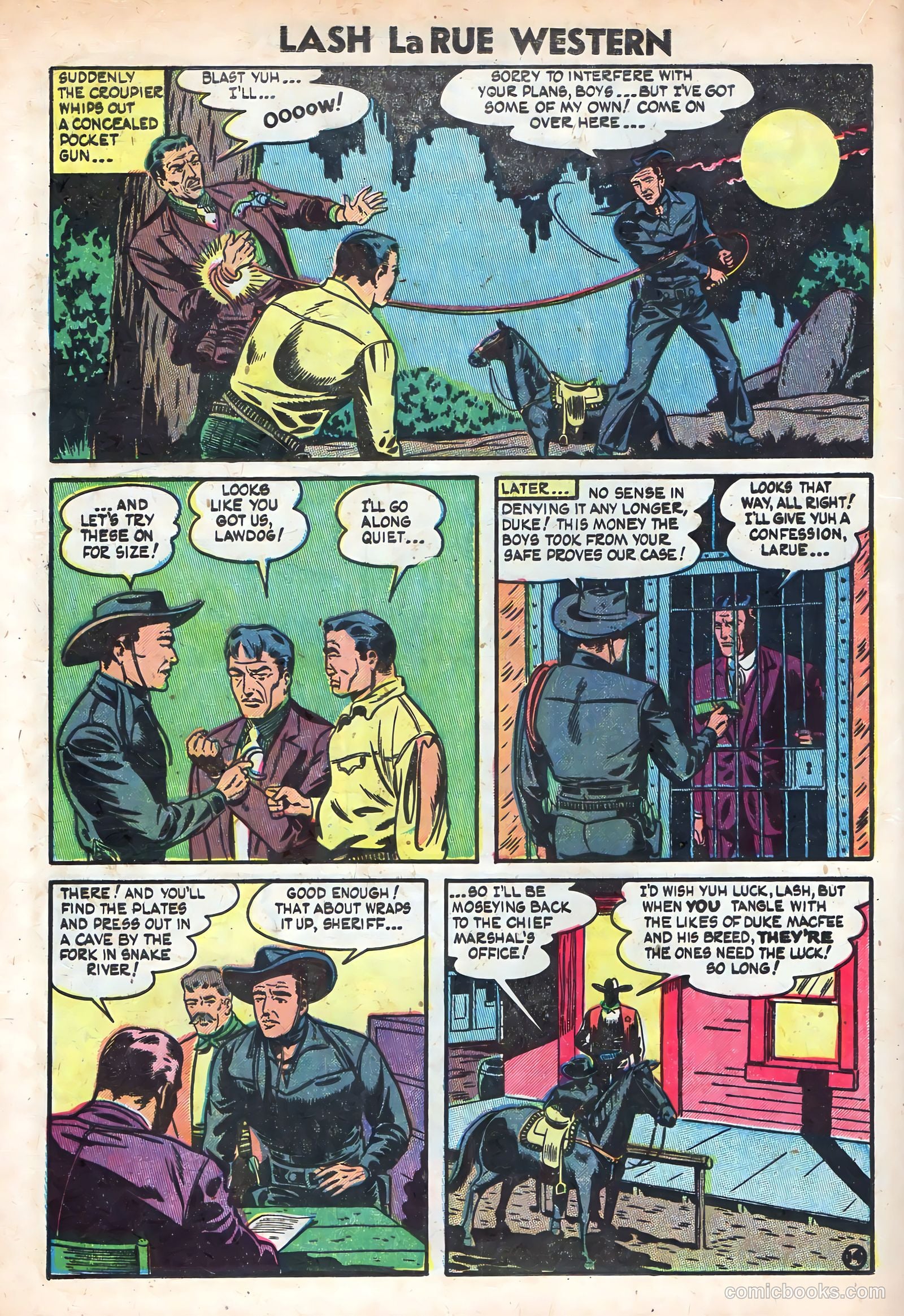 Lash La Rue Western #49 — page 16 of 36