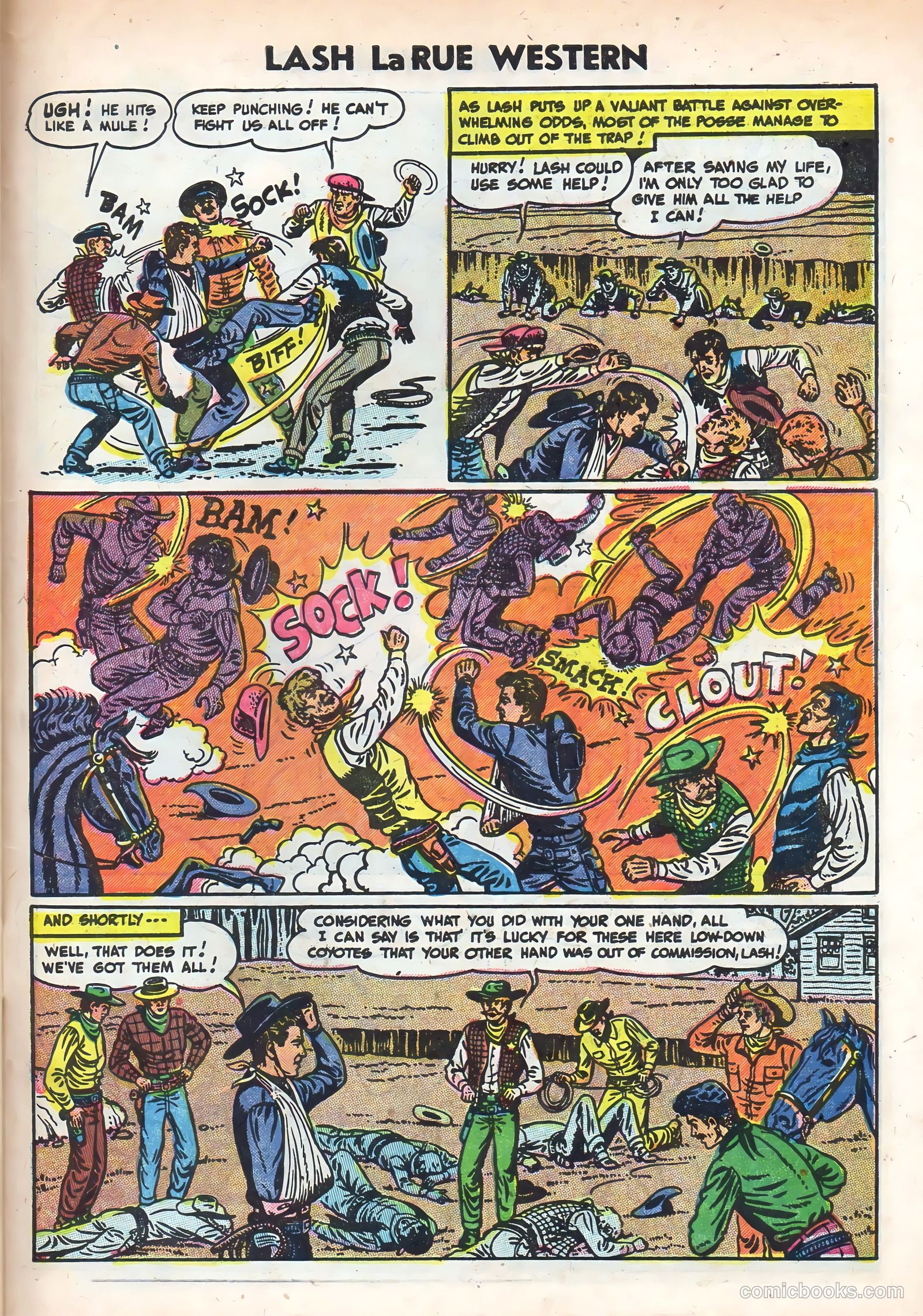 Lash La Rue Western #49 — page 31 of 36