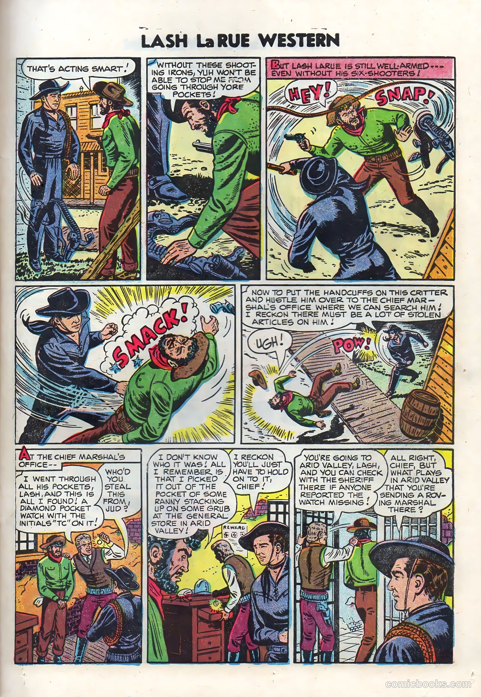 Lash La Rue Western #50 — page 23 of 36