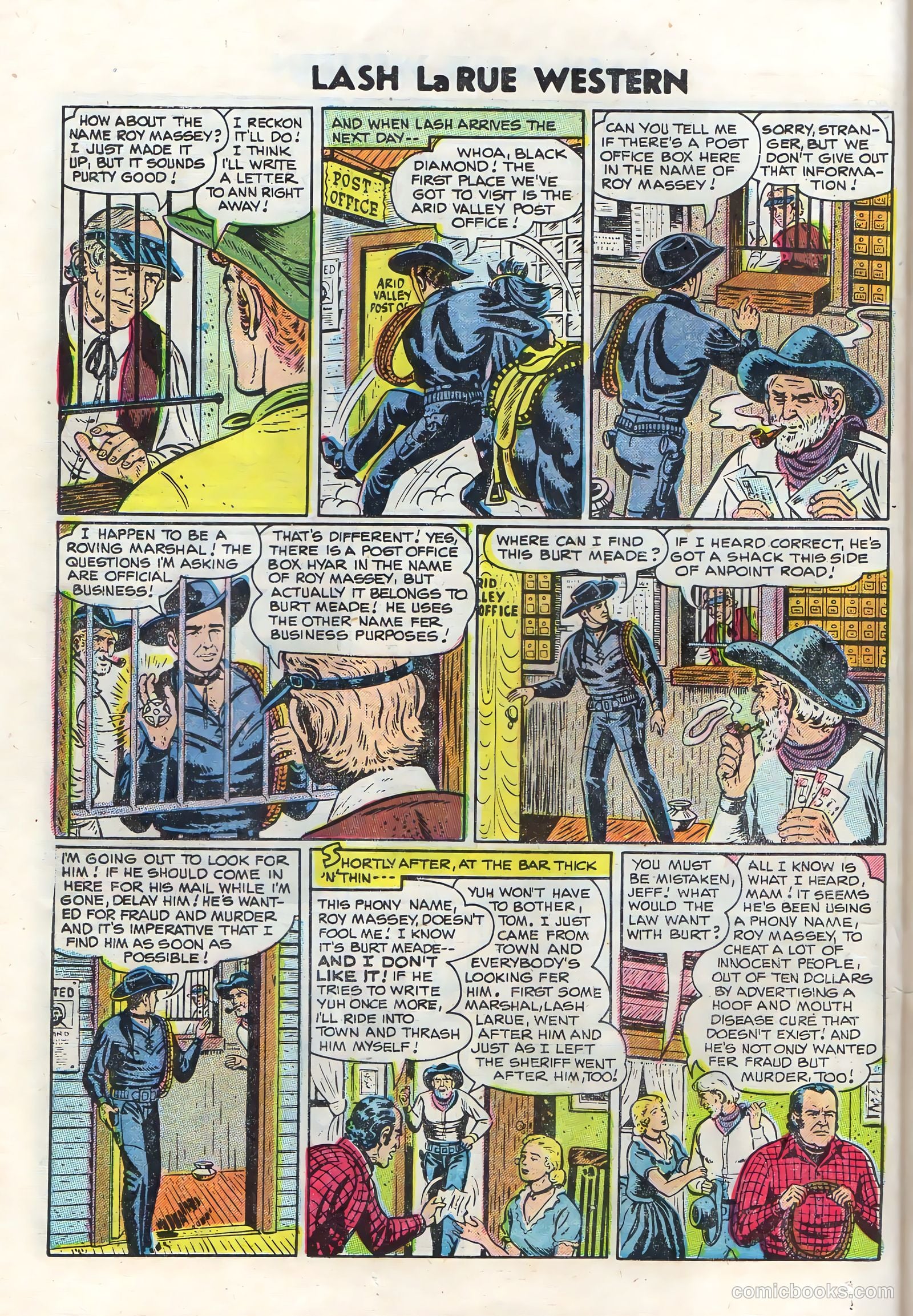 Lash La Rue Western #50 — page 26 of 36