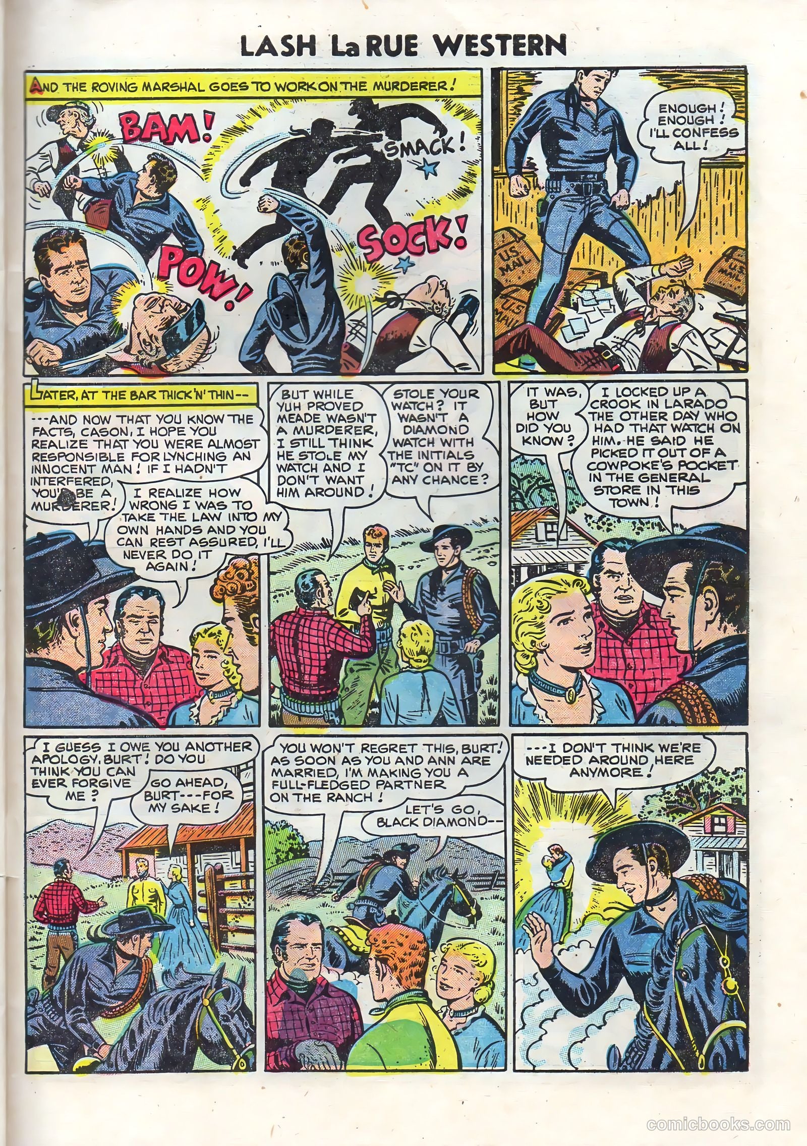 Lash La Rue Western #50 — page 31 of 36