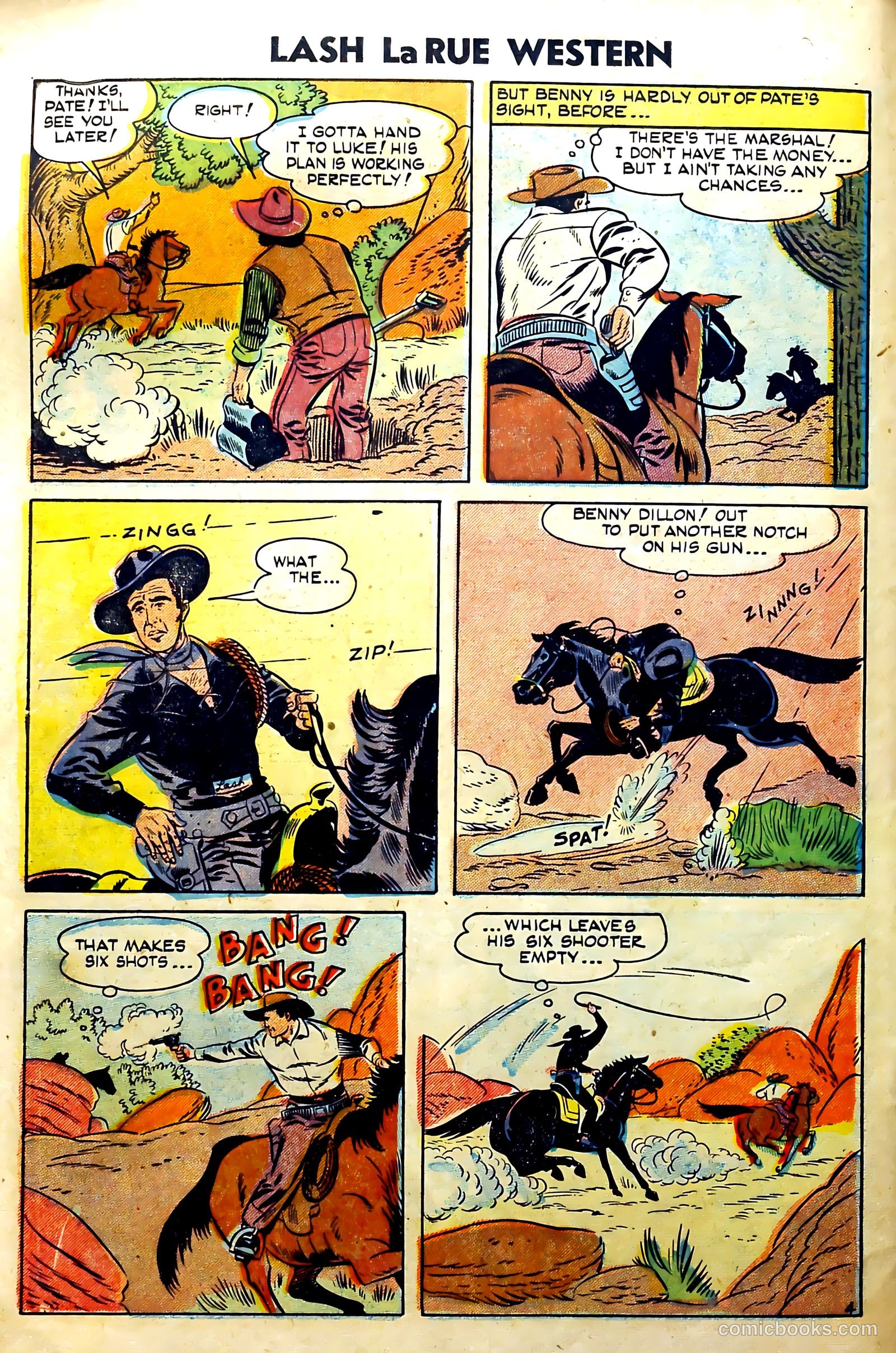 Lash La Rue Western #51 — page 6 of 36