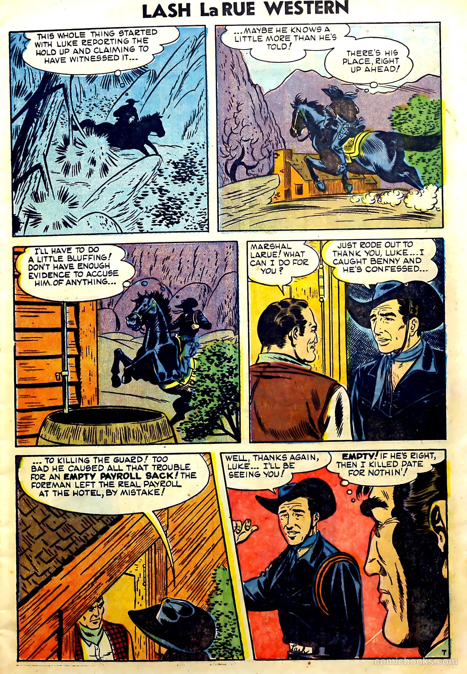 Lash La Rue Western #51 — page 9 of 36