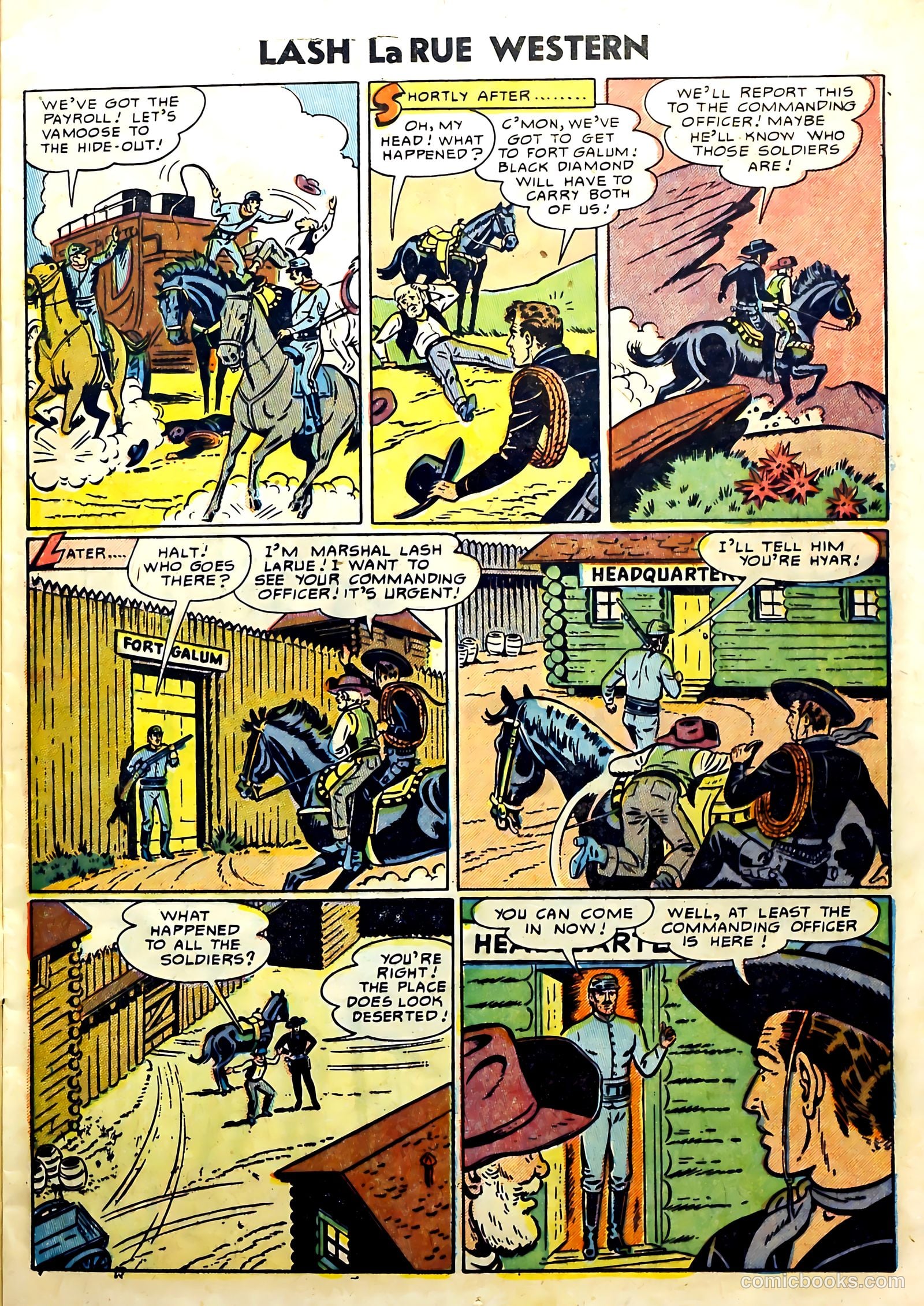 Lash La Rue Western #51 — page 13 of 36