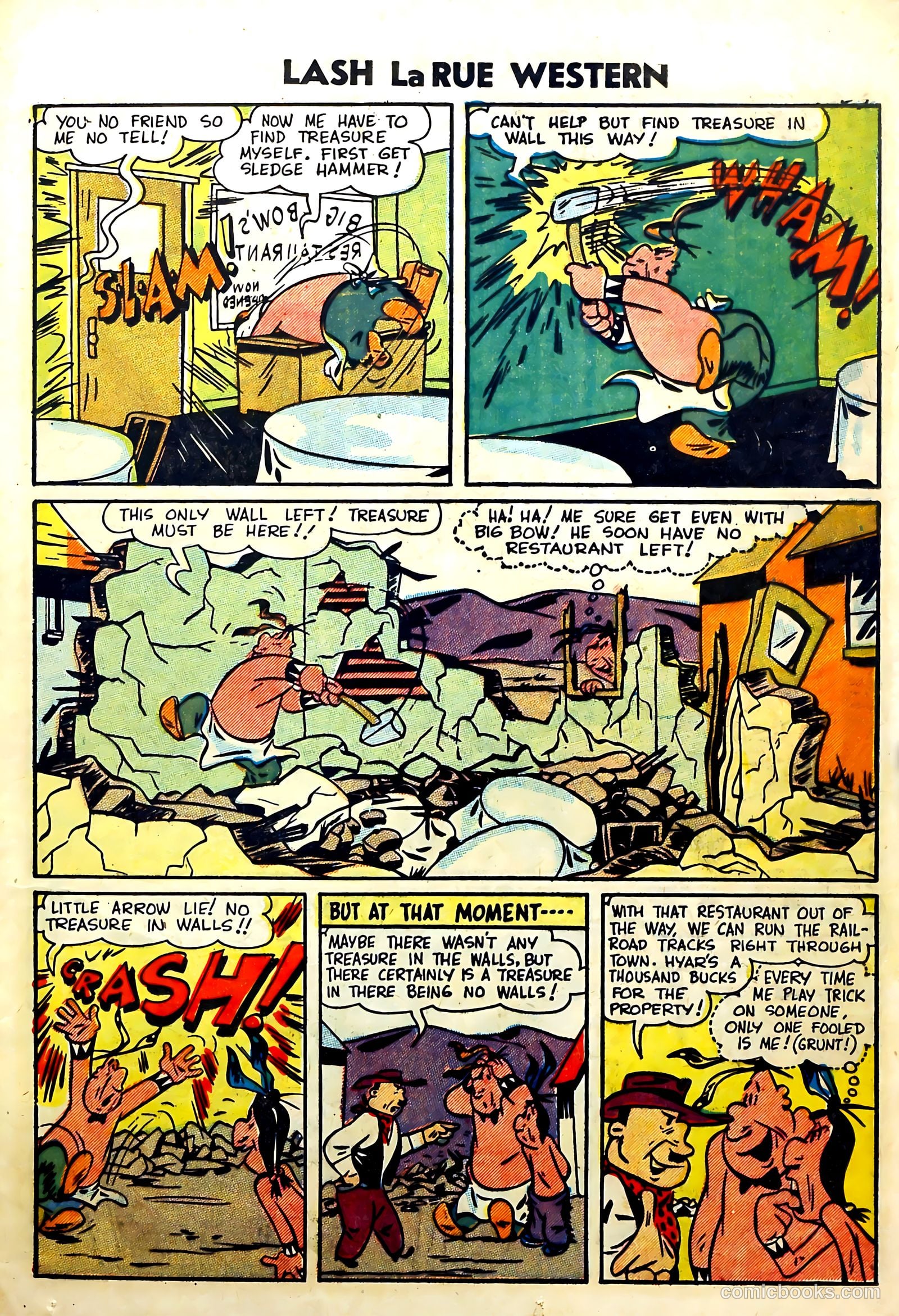 Lash La Rue Western #51 — page 25 of 36