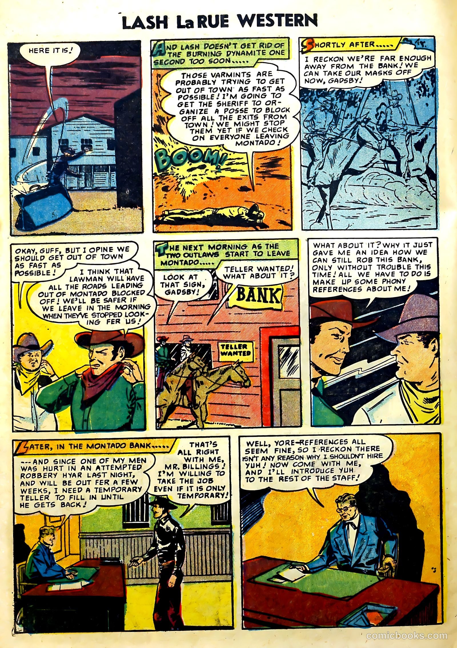Lash La Rue Western #51 — page 28 of 36