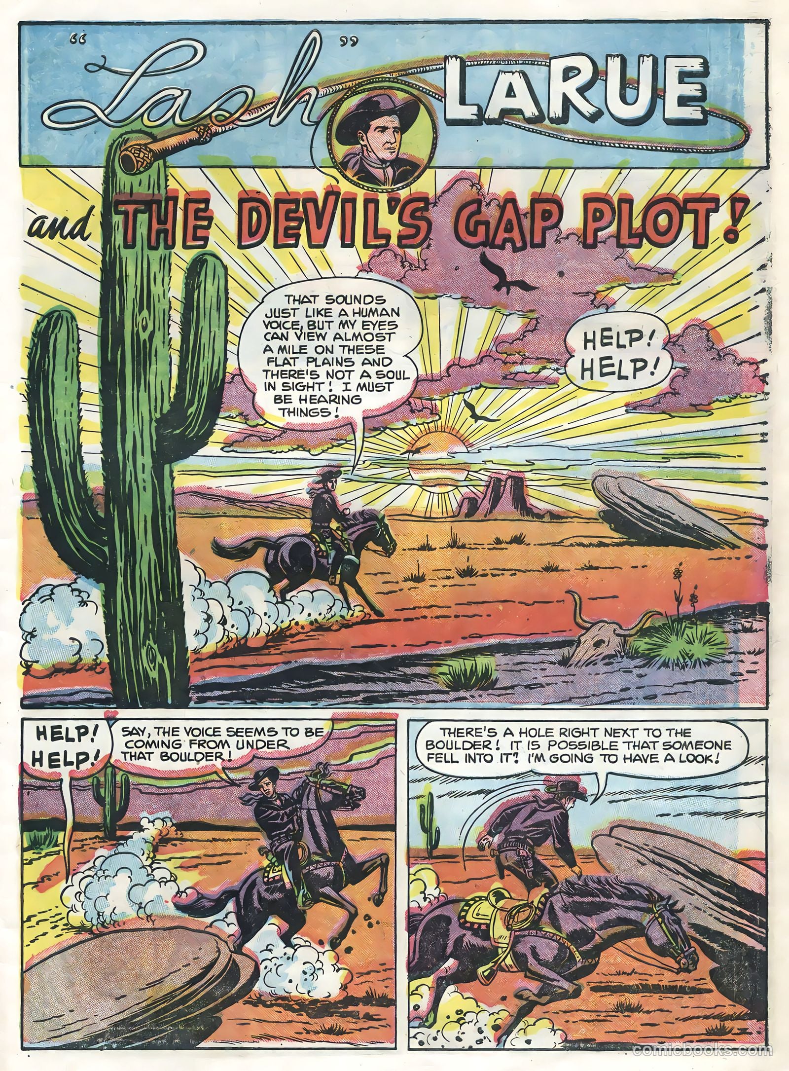 Lash La Rue Western #54 — page 27 of 36
