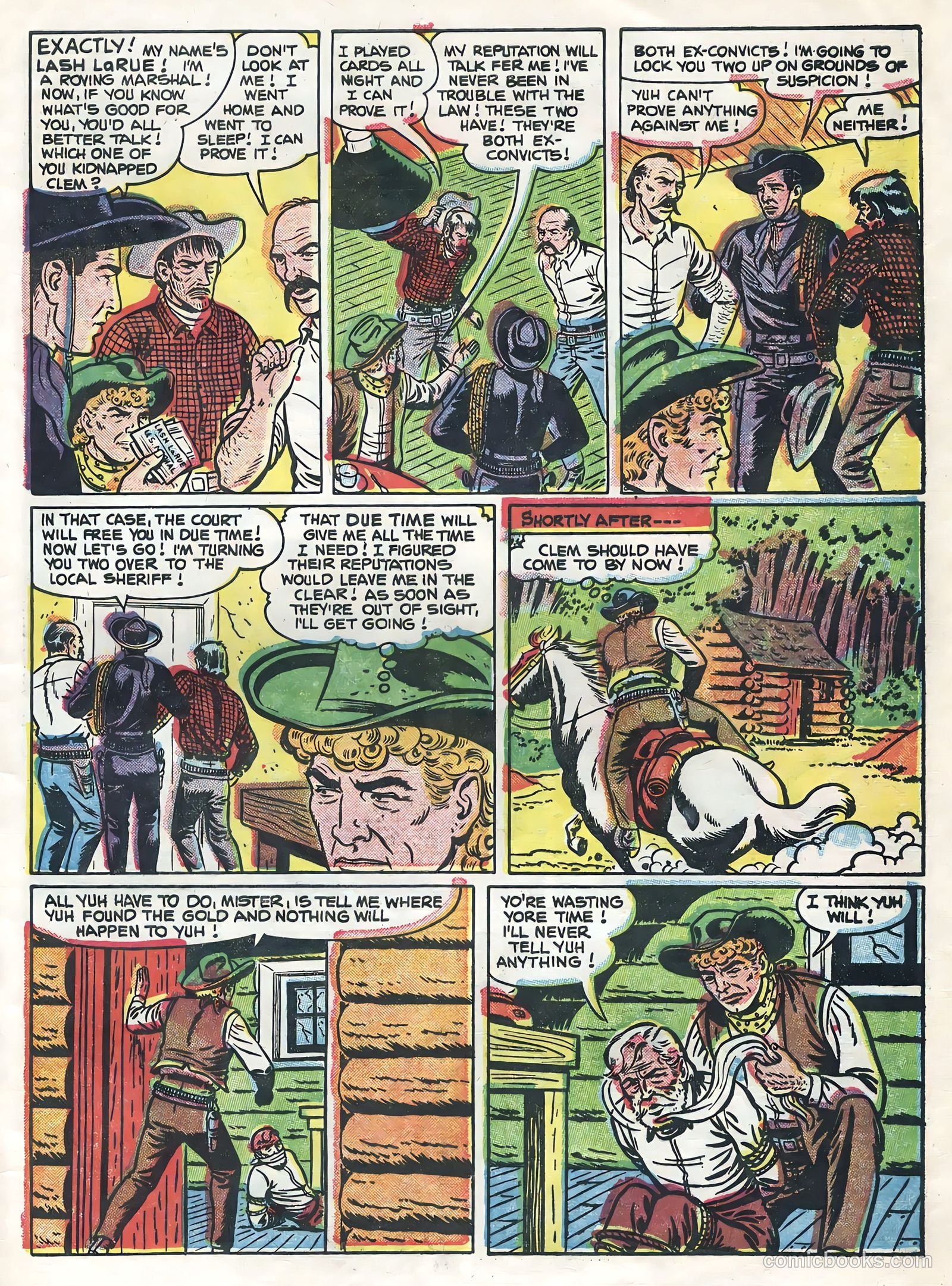 Lash La Rue Western #54 — page 33 of 36