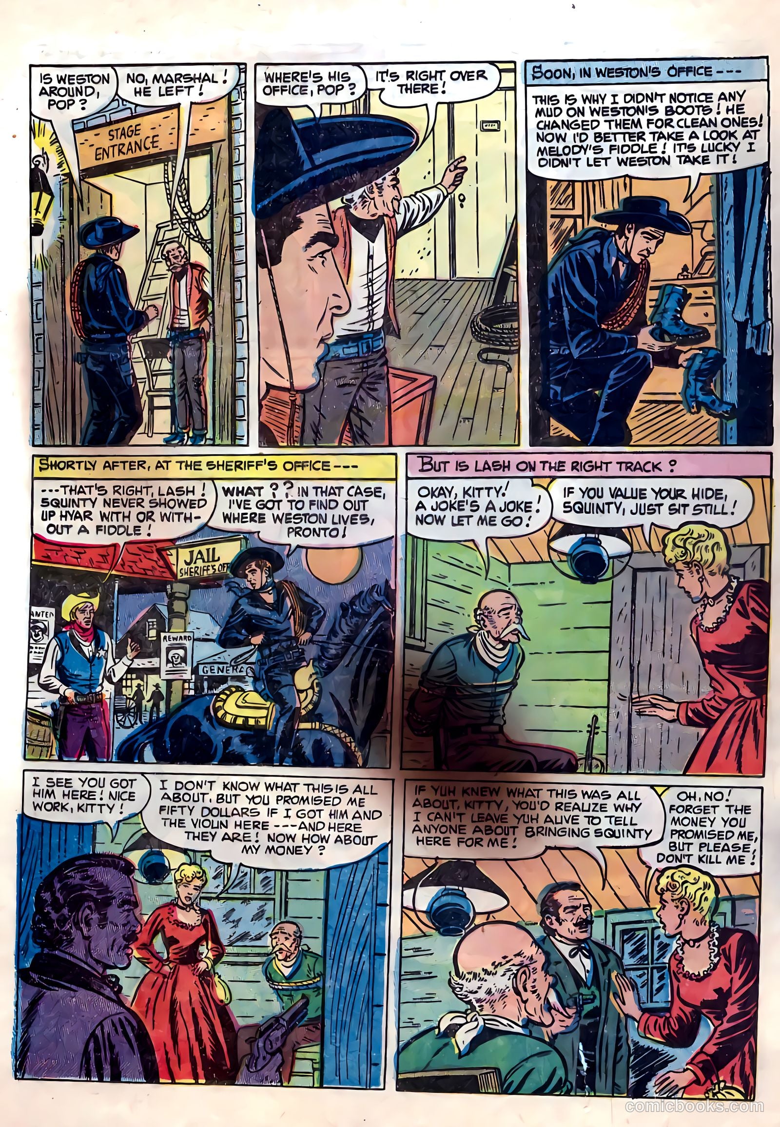 Lash La Rue Western #55 — page 23 of 33