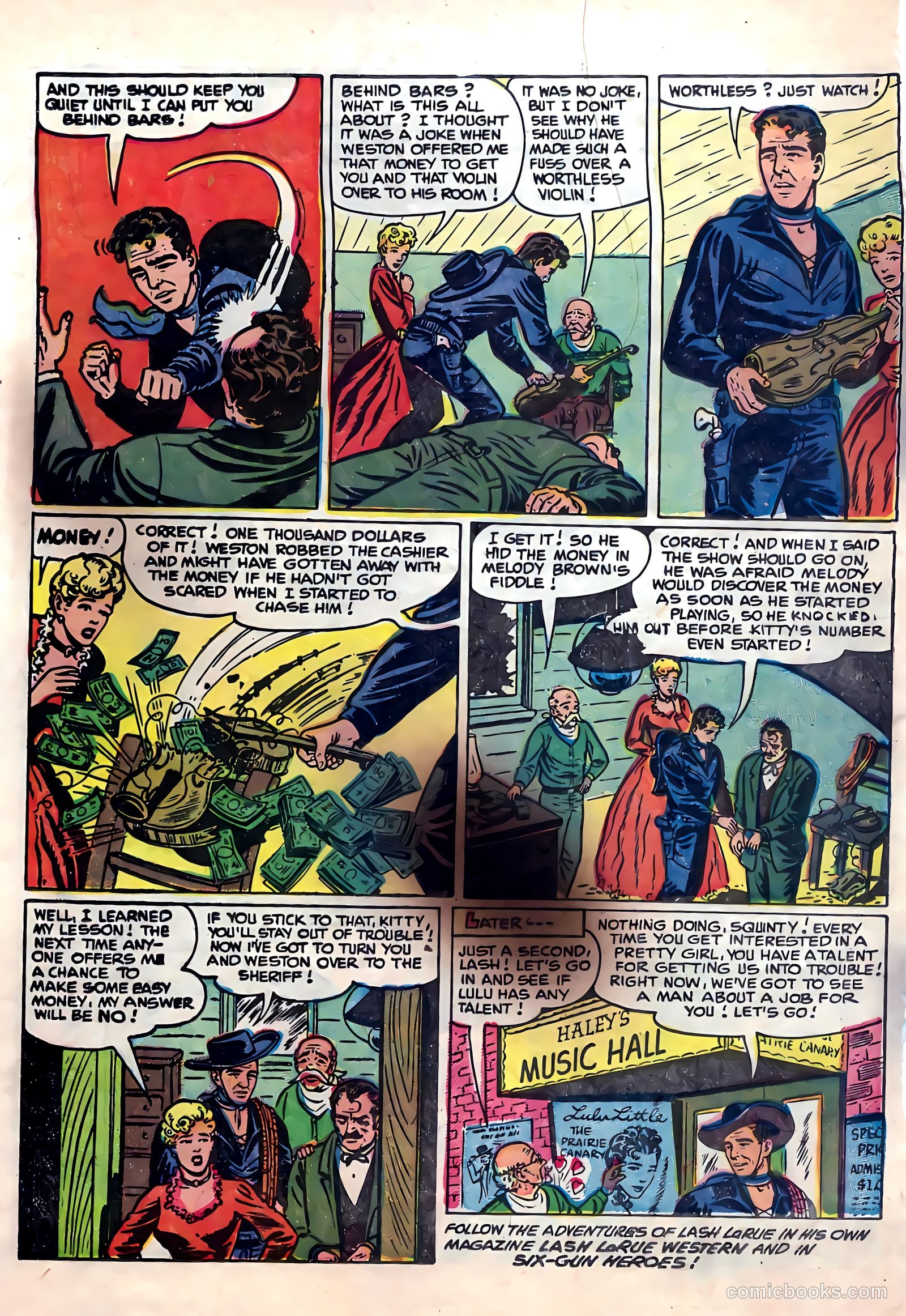 Lash La Rue Western #55 — page 25 of 33